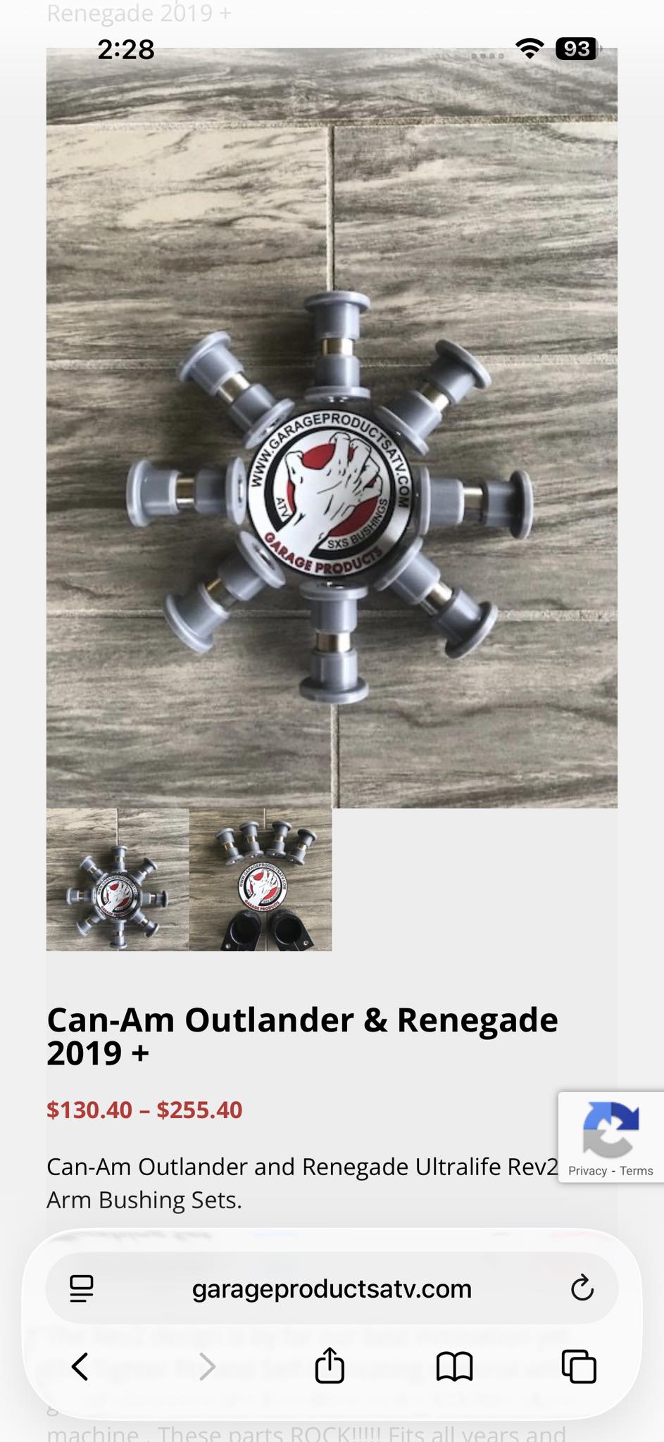 Is the garage products A arm bushings any better then oem?