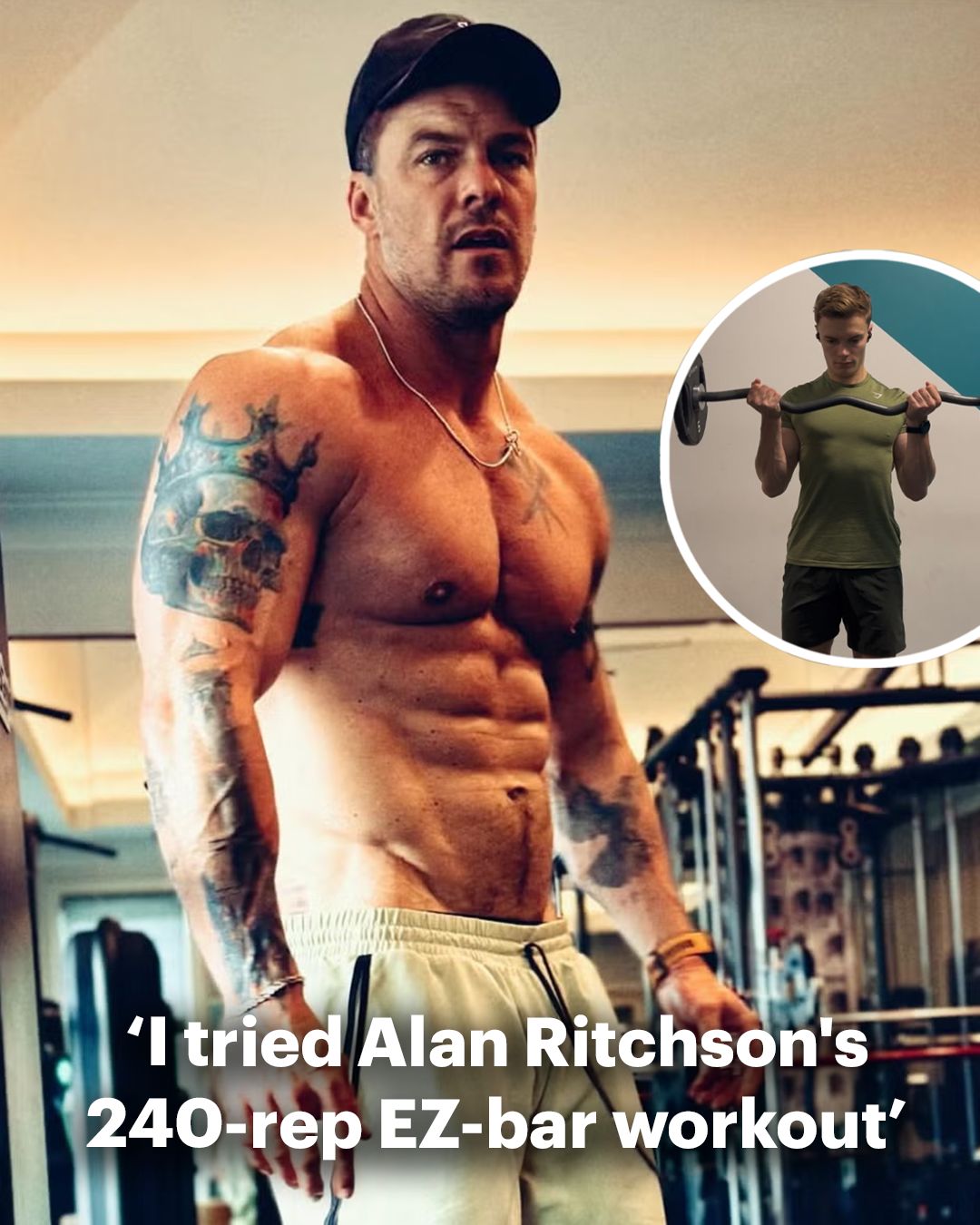 Men's - Alan Ritchson packed on 13kg of muscle in eight months for ...