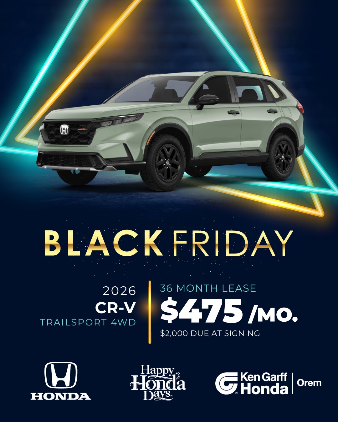 Ken - Ready for adventure? 🚙 Lease the 2026 CR-V TRAILSPORT 4WD for ...