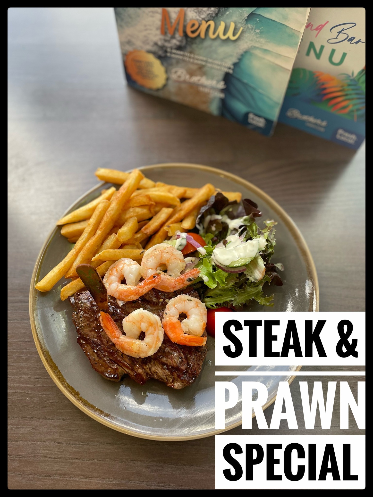 Brothers - 🥩🍤STEAK & PRAWN SPECIAL🍤🥩 Enjoy a 200g rump with garlic ...