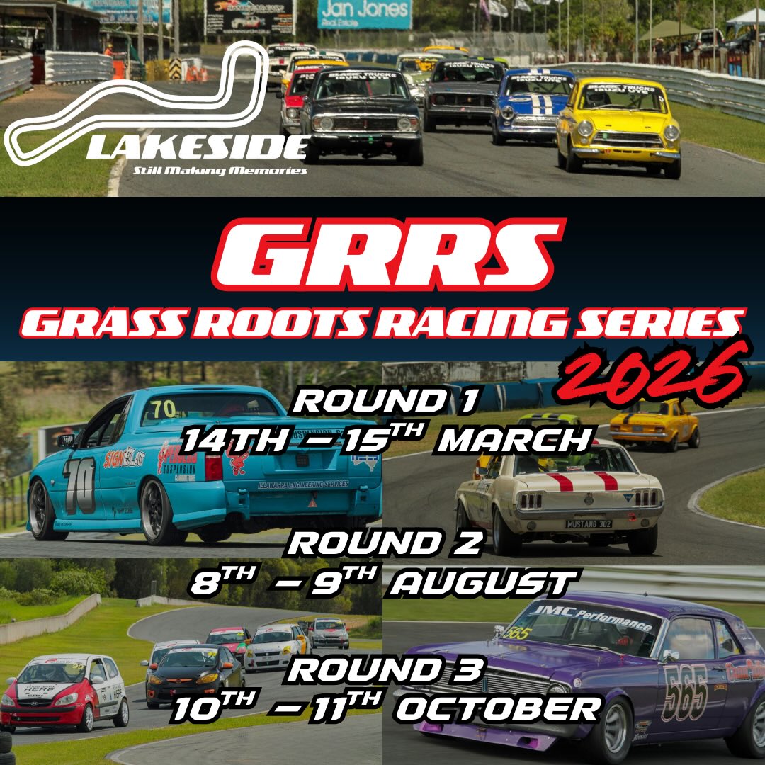 Lakeside - Grass Roots Racing Series is back in 2026 👊🏼 3 rounds of ...