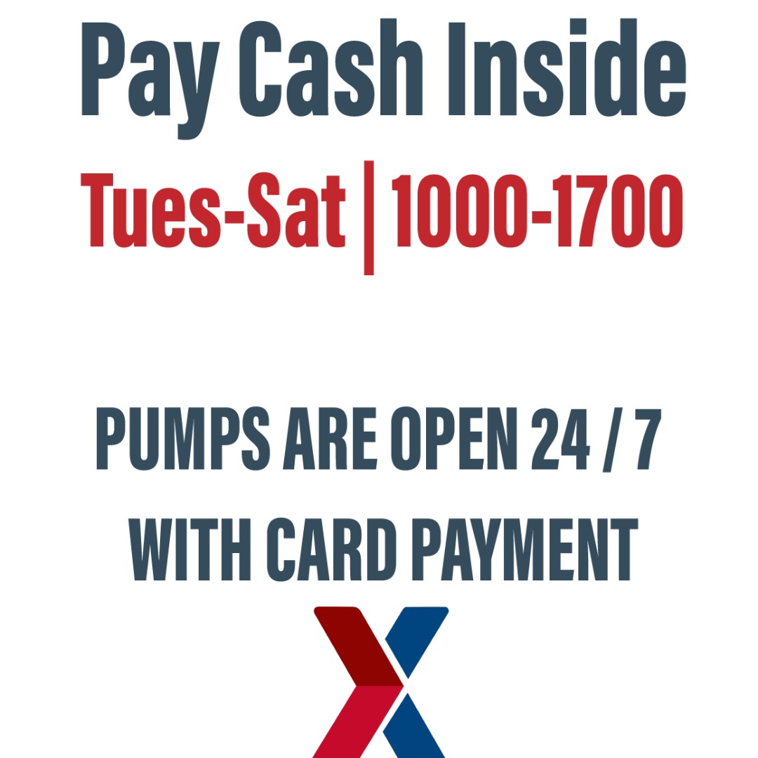 Updated Pay inside with Cash... - Fort Buchanan Exchange | Facebook