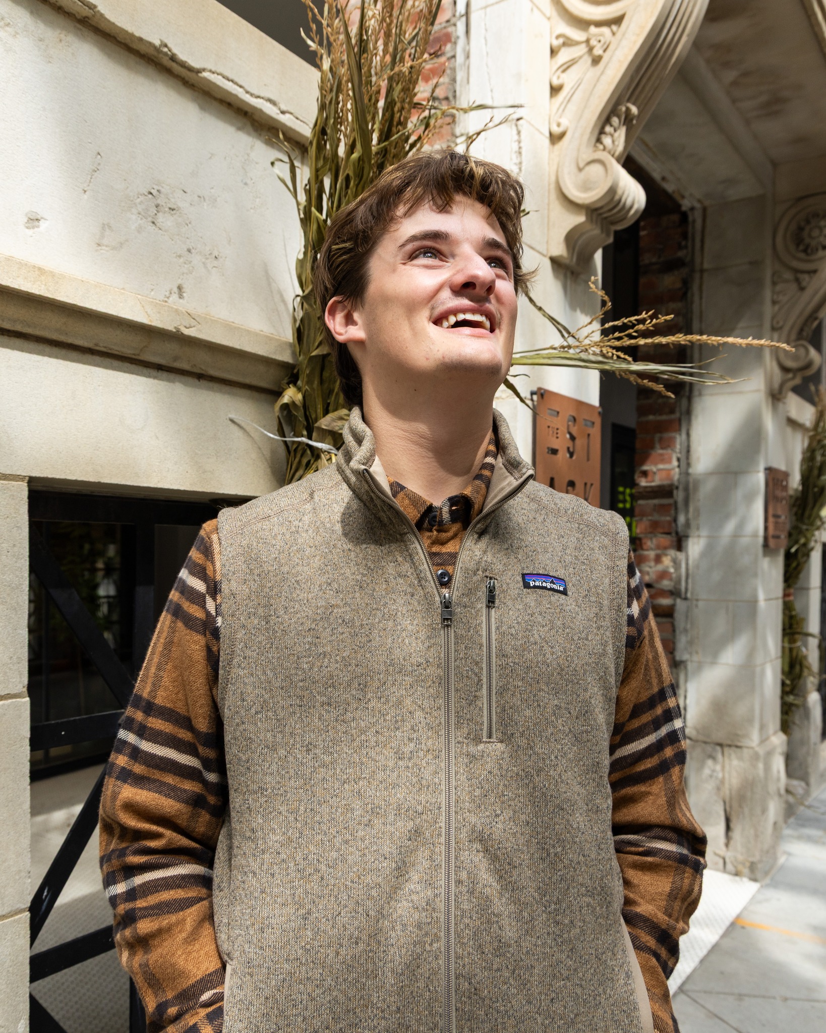 Dark Grey Patagonia Vest Patagonia Better Sweater Zip Vest, $99 