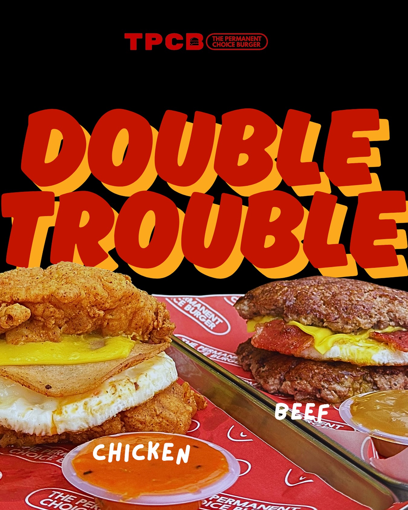 TPCB - Hari ni dah diluncurkan menu terbaru ‘Double Trouble’ dari kami ...