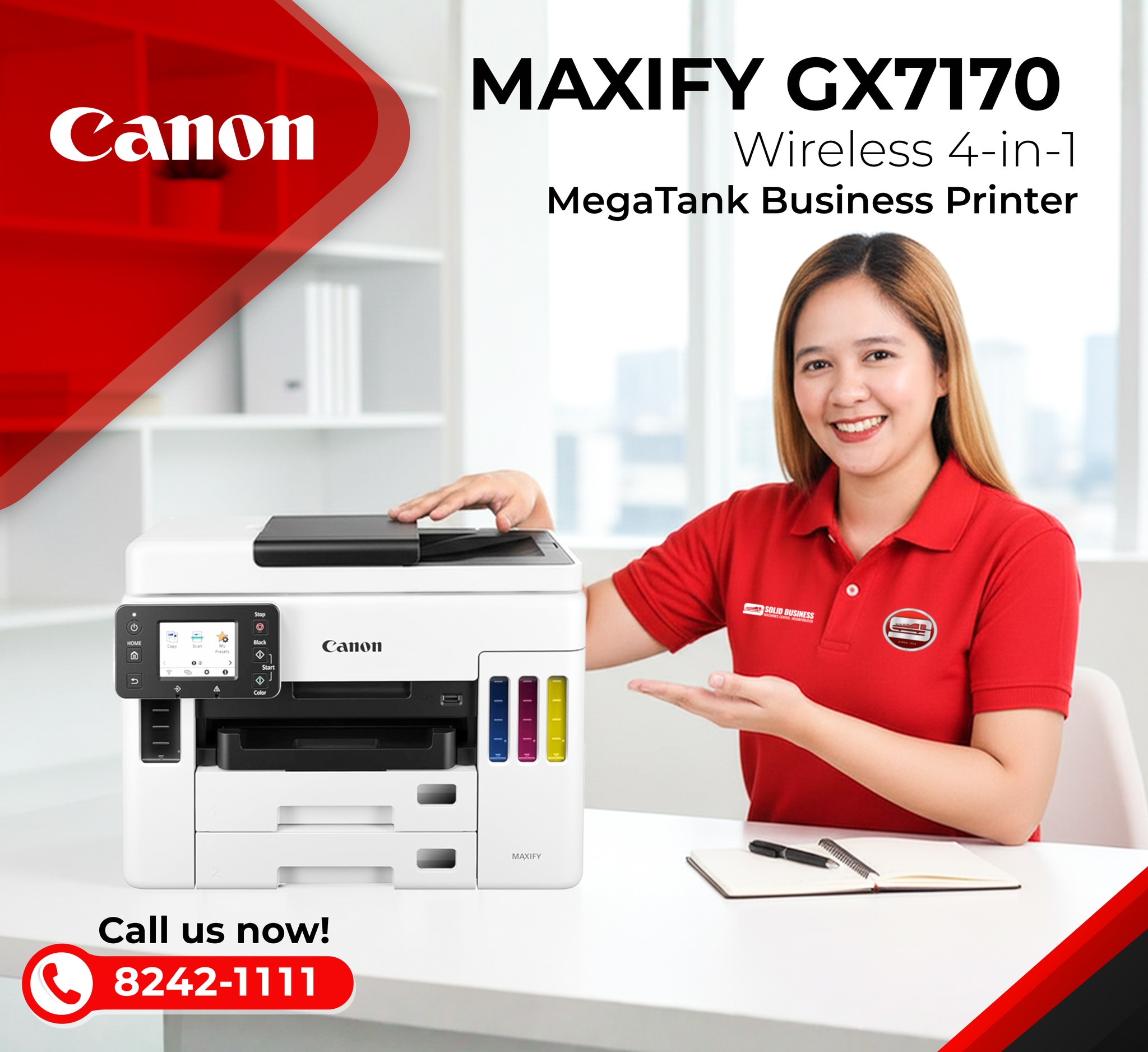 Solid - Introducing the Canon MAXIFY GX7170 MegaTank Inkjet Printer! 🌟 ...