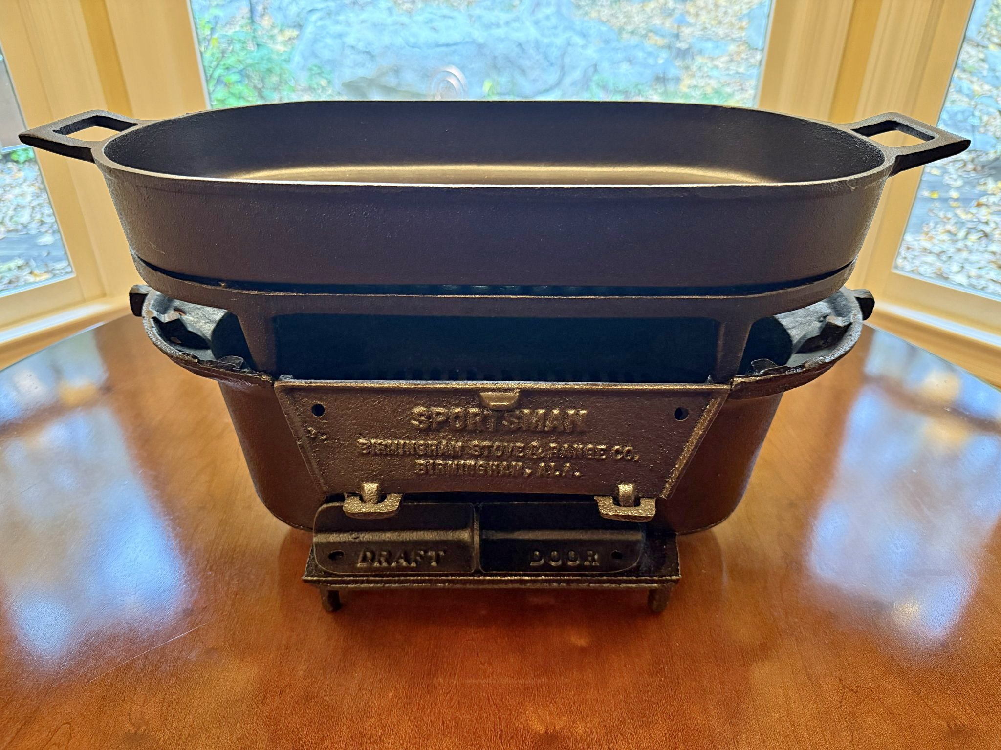 Birmingham Stove & Range BSR Cast Iron Sportsman Grill - Original with ...