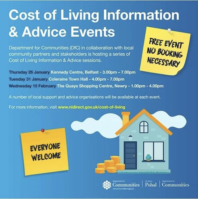 Kilkeel - Department For Communities are hosting a Cost of Living ...