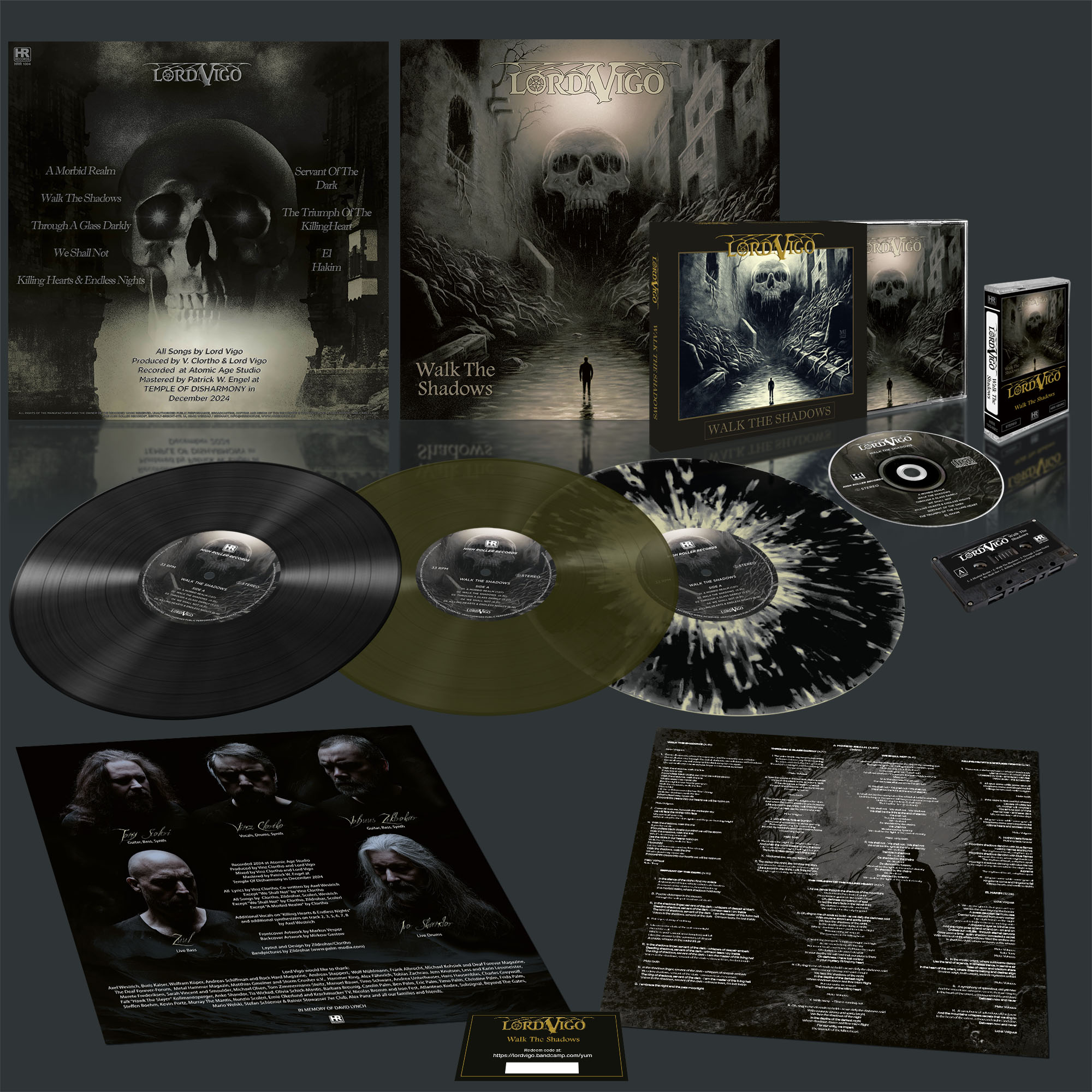 Lord Vigo - Walk the Shadows (HRR 1004) LP / CD / TAPE Out now 