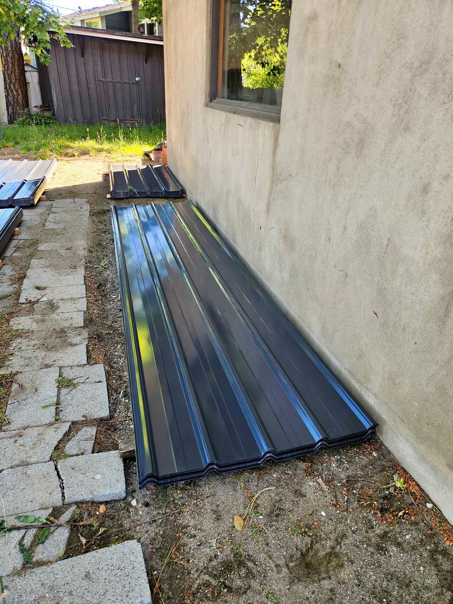 Galvalume Steel 26-Gauge Roof/Siding Panel in Dark Gray I have metal ...