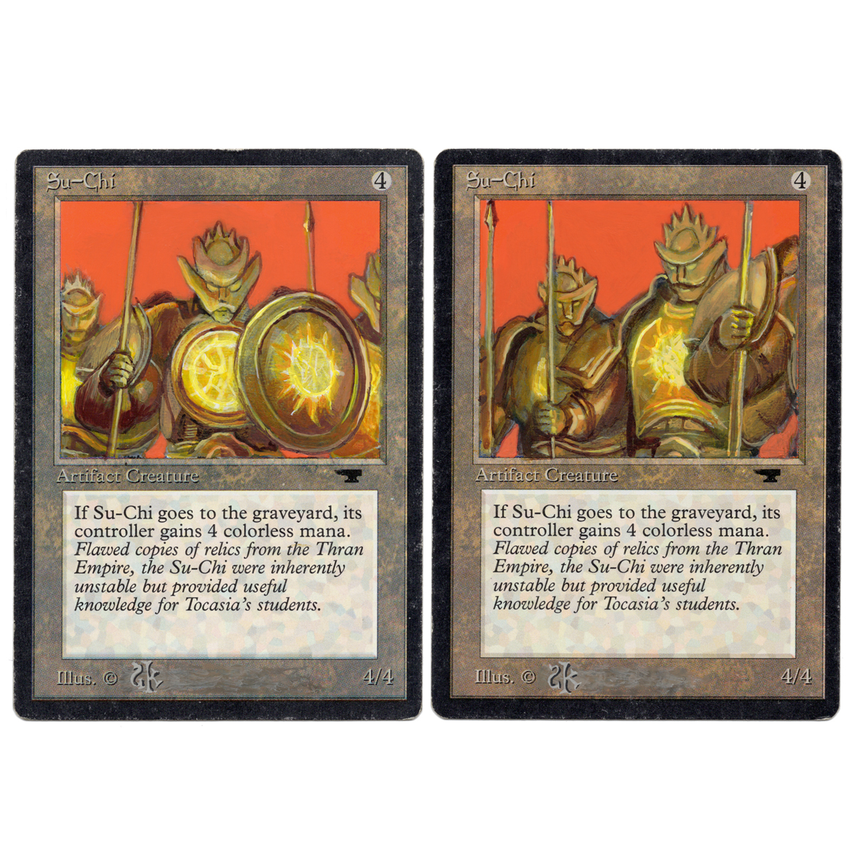 Two original arts for Su-Chi, inspired by the Phalanx. I wanted 
