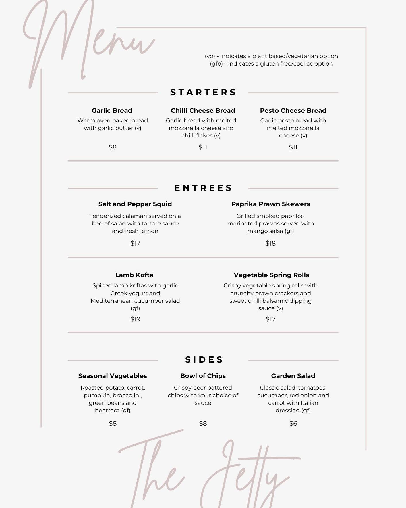 Jetty - New Menu Sneak Peek: Page 3 – Starters & Entrées 🍽️🔥 We’re ...