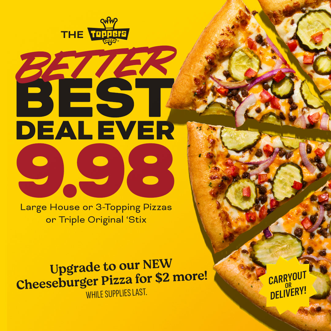 Toppers - Grab a Large House or 3-Topping Pizza - or Triple Original ...