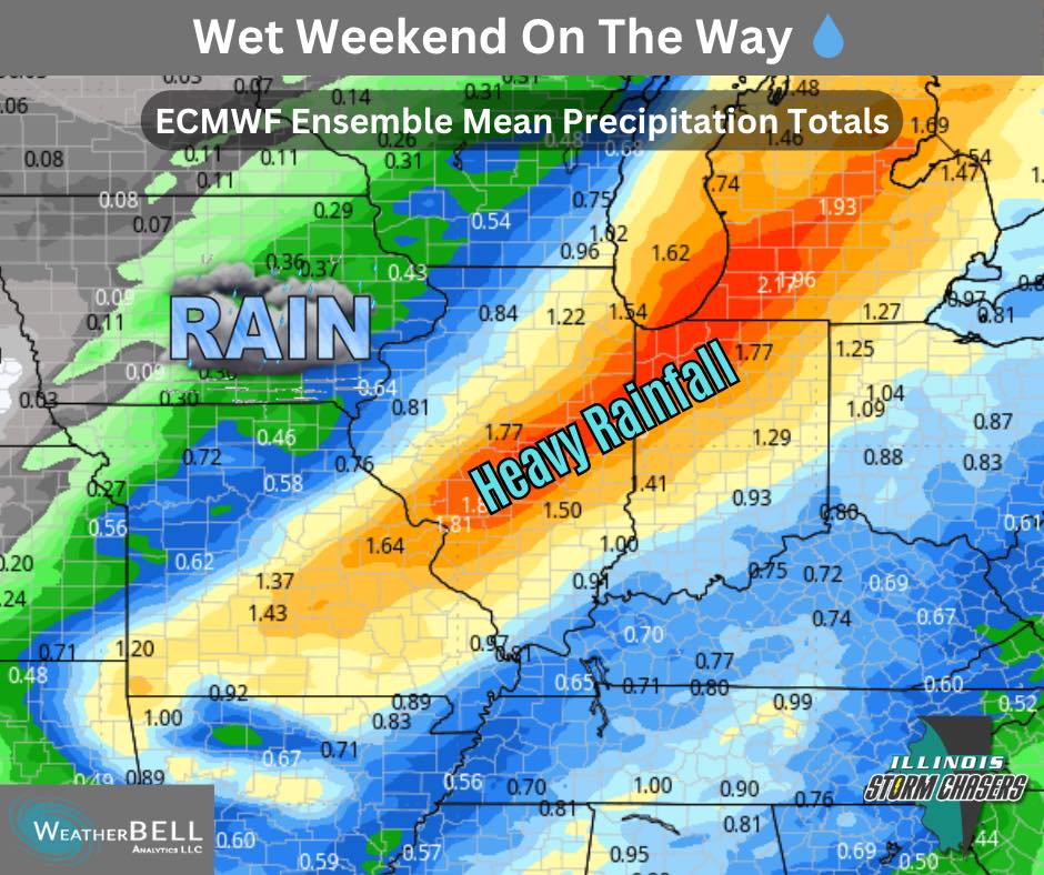 Illinois - MUCH needed rainfall on the way! 🌧️ The advertised fall ...