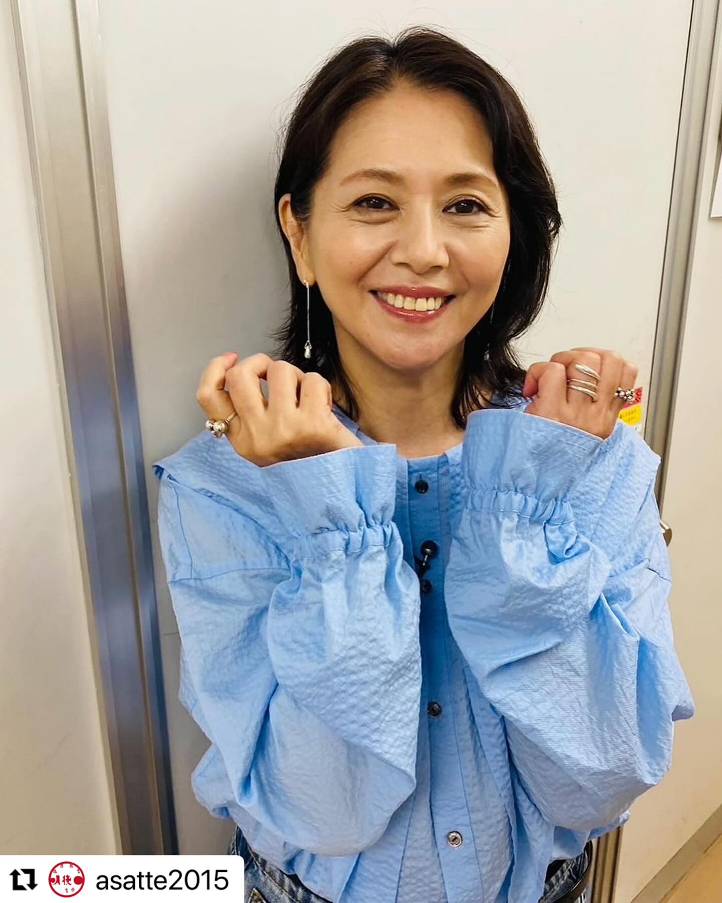 先日放送の「あさイチ」にて 小泉今日子さんに着用いただきました 
