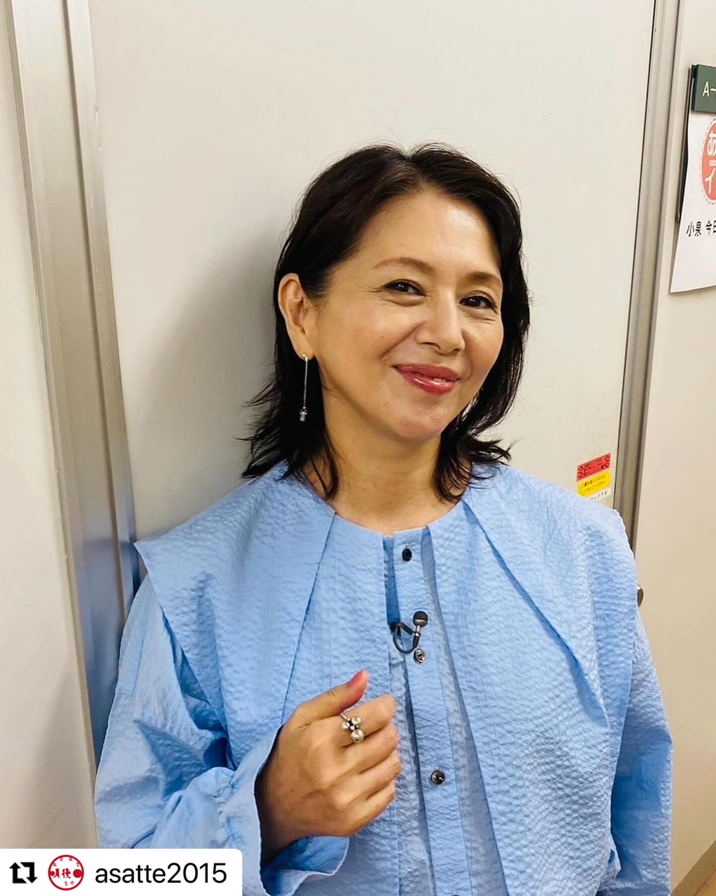先日放送の「あさイチ」にて 小泉今日子さんに着用いただきました 