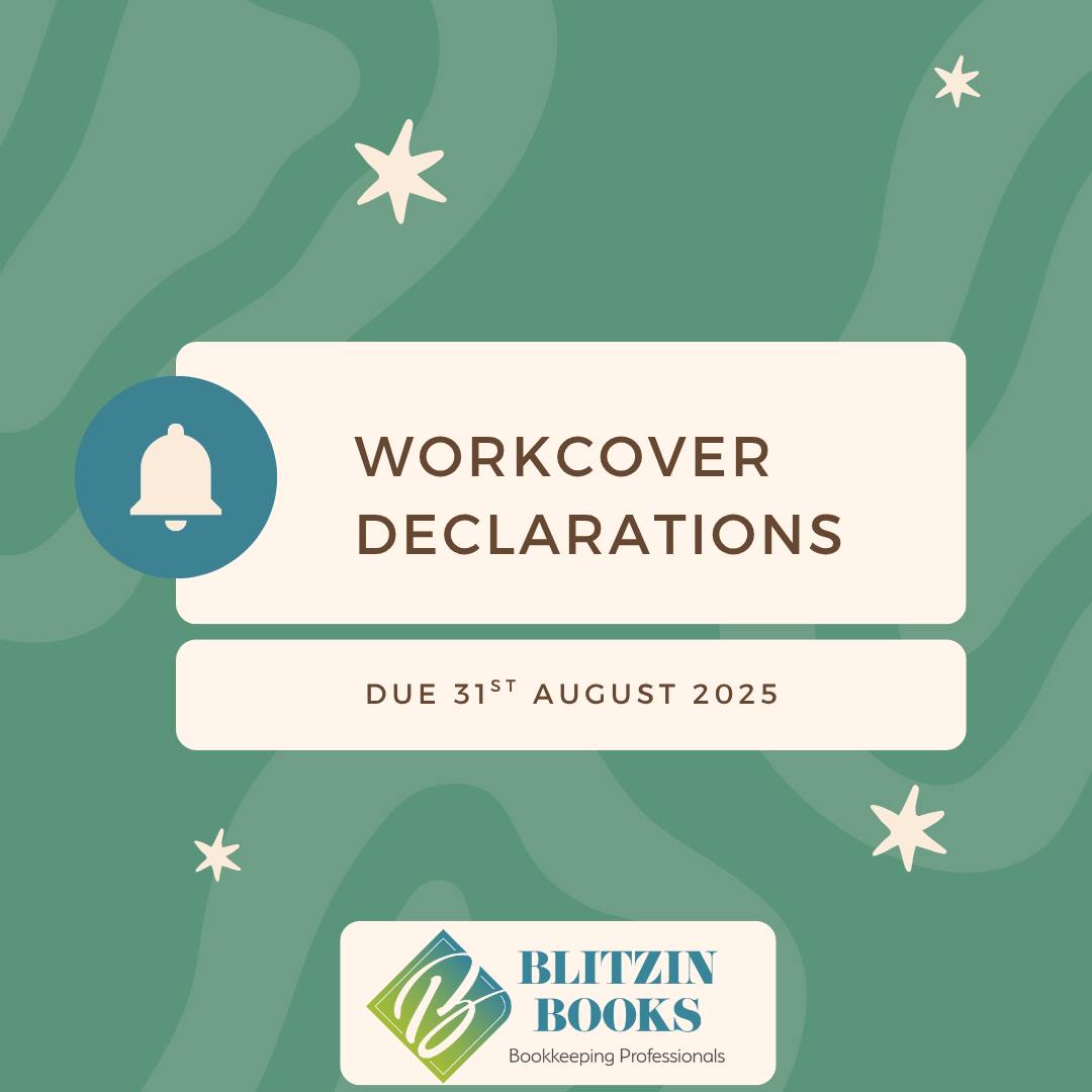 Blitzin Books - 🚨 WorkCover Declarations Due by August... | Facebook