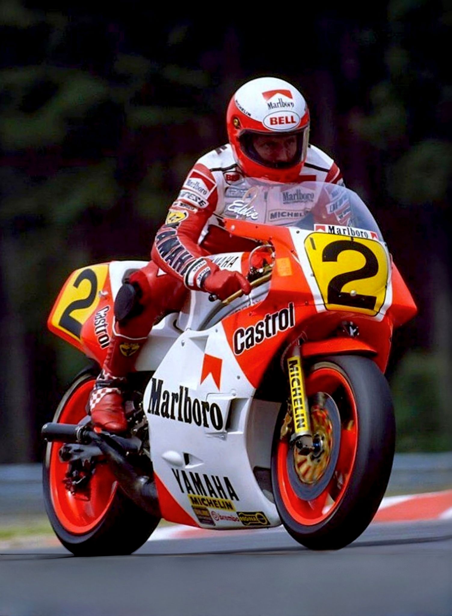Eddie Lawson 2️⃣ 🇺🇸 Marlboro Agostini Yamaha YZR500 1986