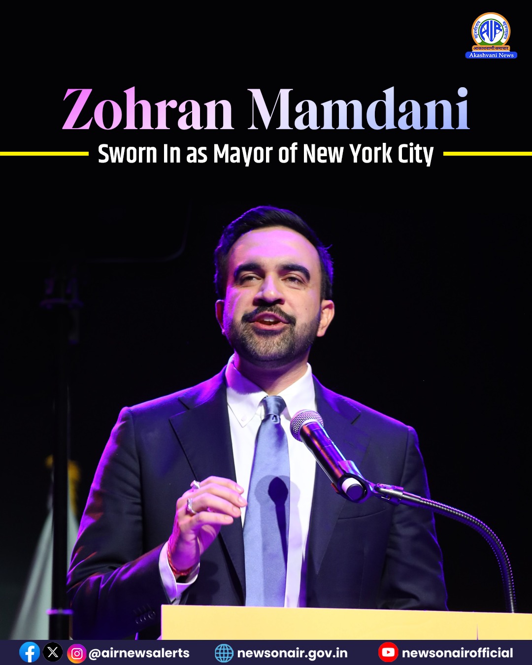 All - Zohran Mamdani was sworn in as the Mayor of New York City in a ...
