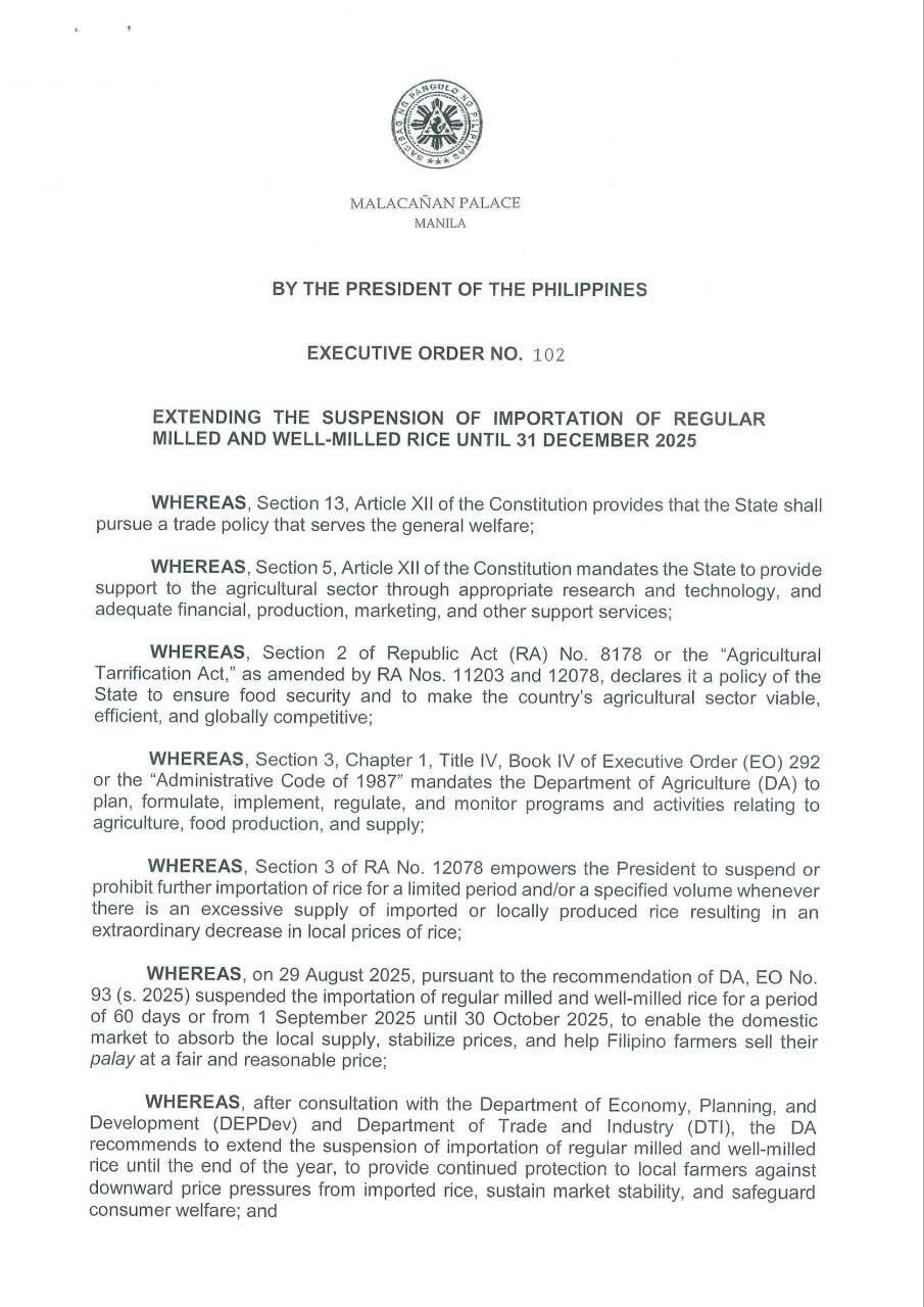 Philippine - READ: President Ferdinand R. Marcos Jr. issues Executive ...