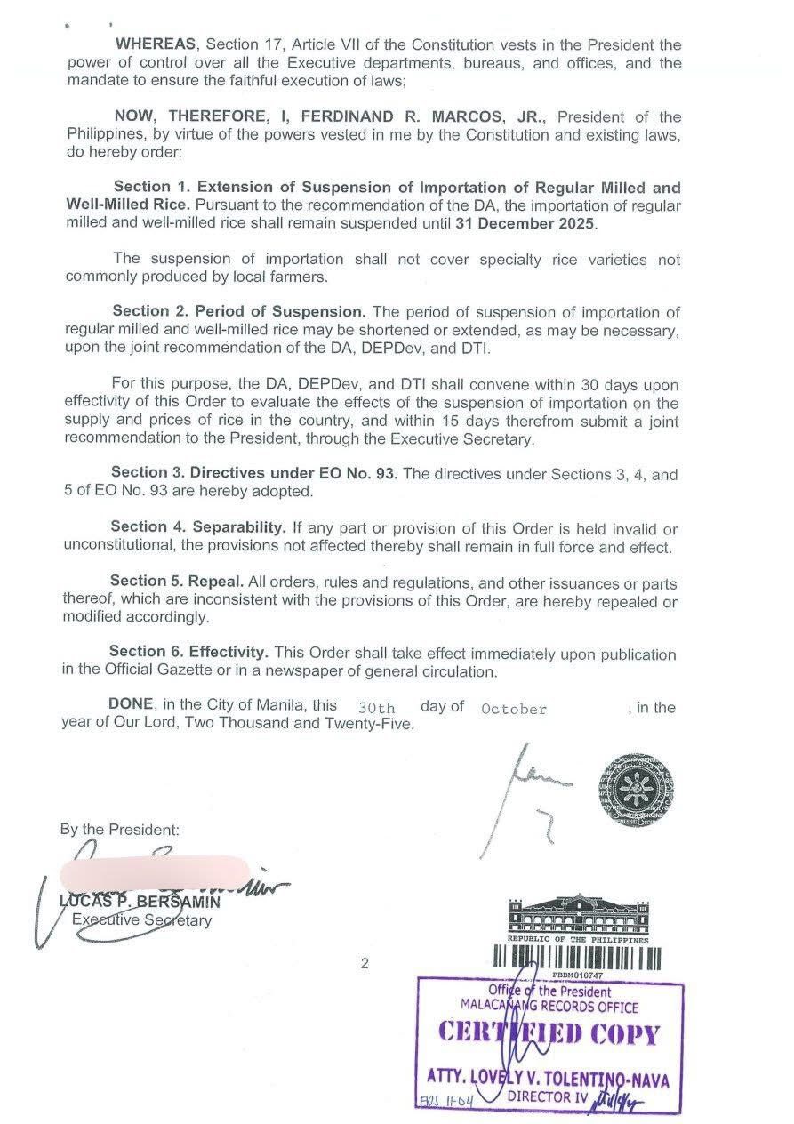 Philippine - READ: President Ferdinand R. Marcos Jr. issues Executive ...