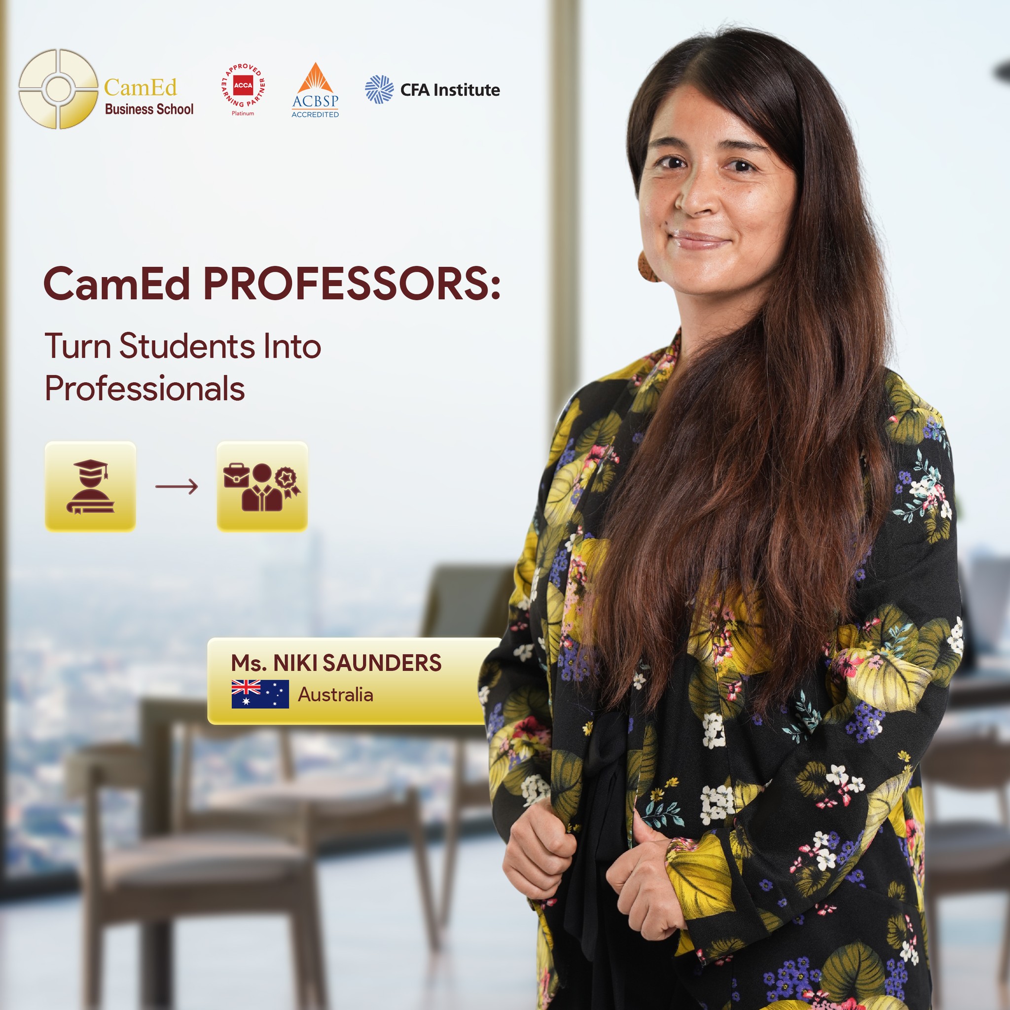 CamEd - Ms. Niki Saunders is a lecturer of English in the BA + CAT ...