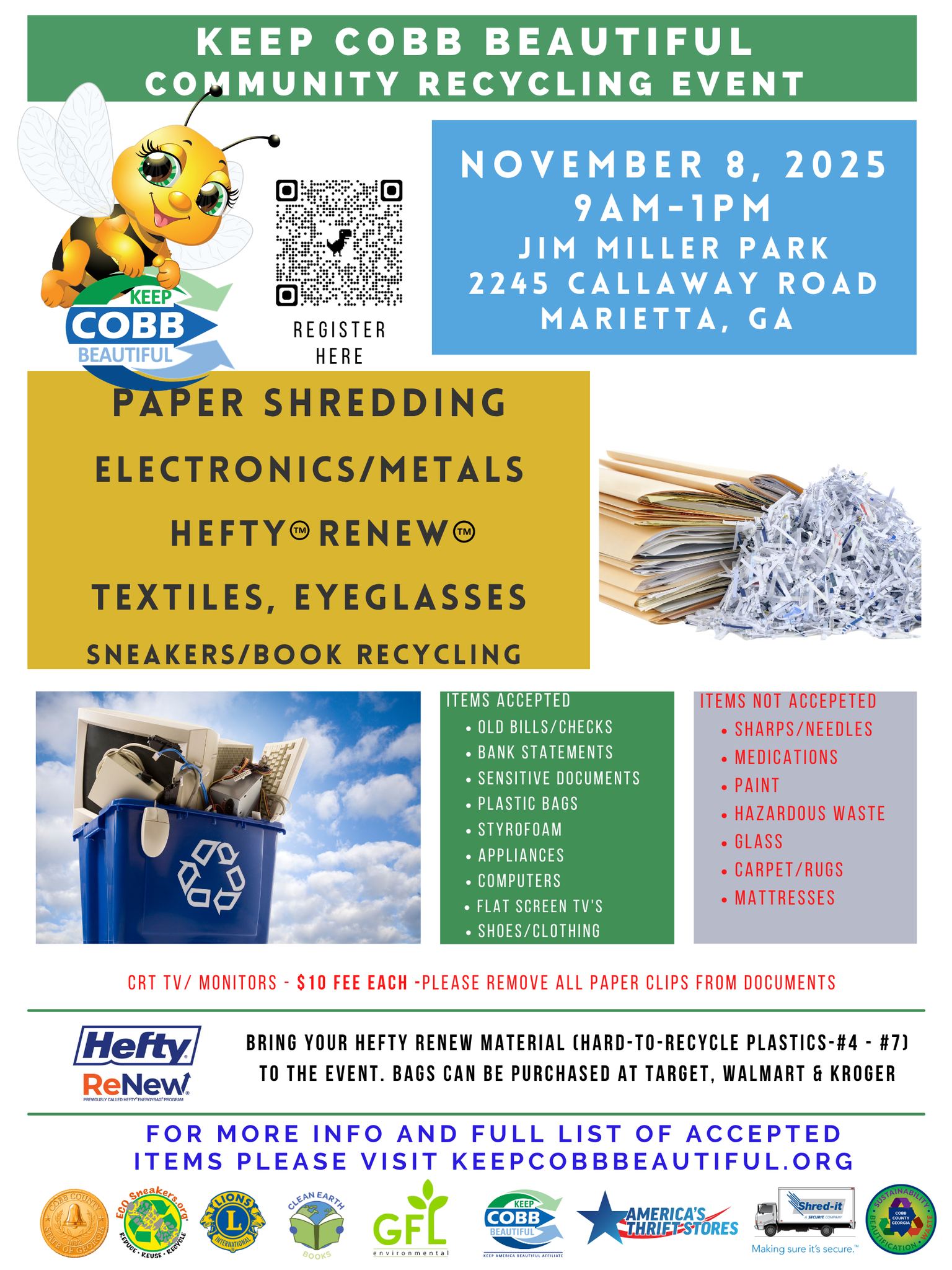 Keep - We are looking forward to our fall Community Recycling Event ...