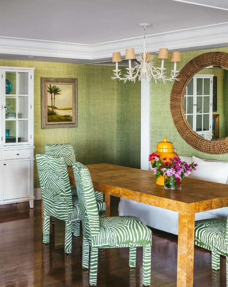 Brunschwig & Fils - This elegant powder room is the epitome of glamour ...