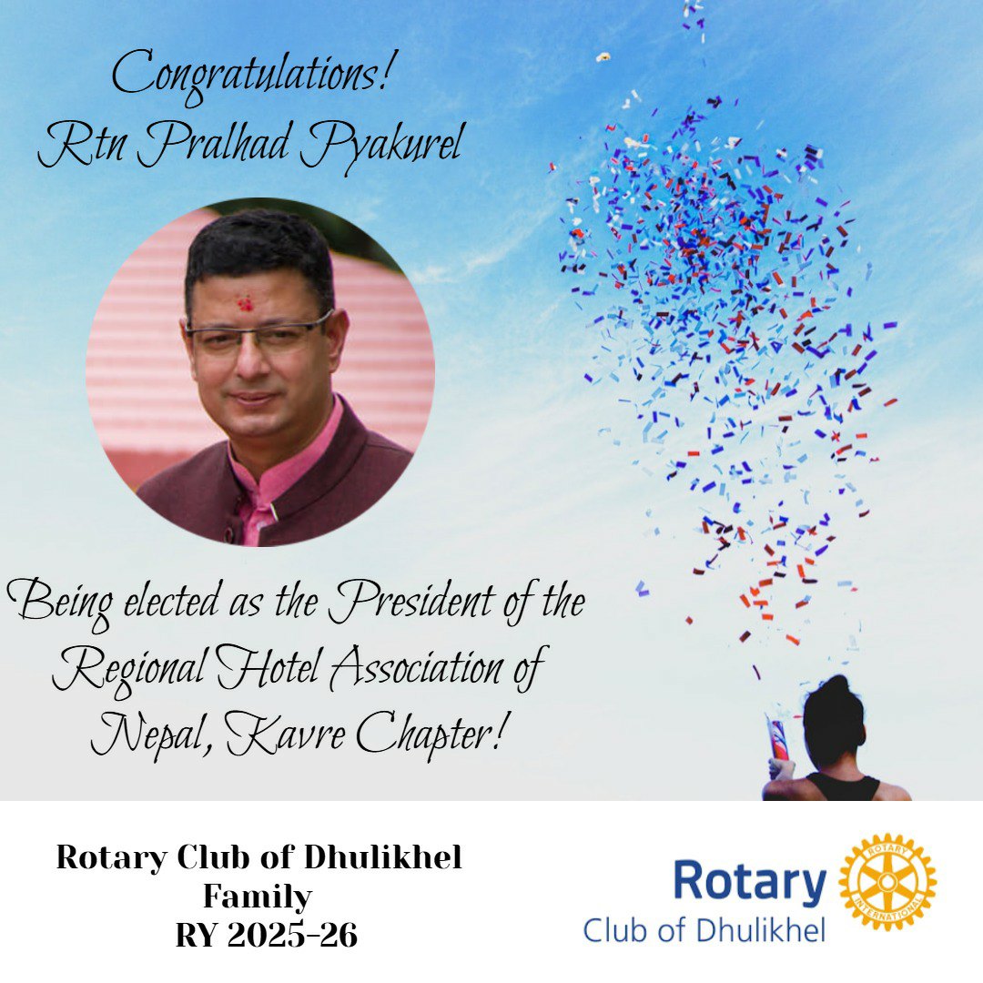 Rotary - Congratulations our community service director Rtn Pralhad ...