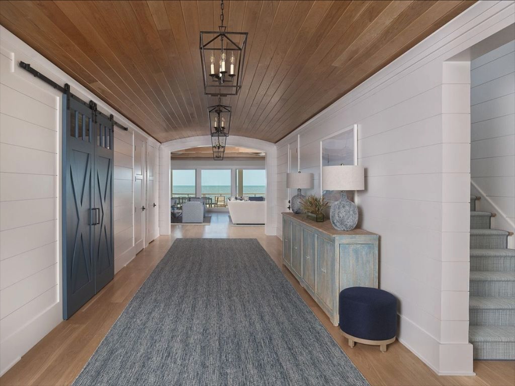 King - A grand welcome with a view 🤍 This barrel ceiling entryway opens ...