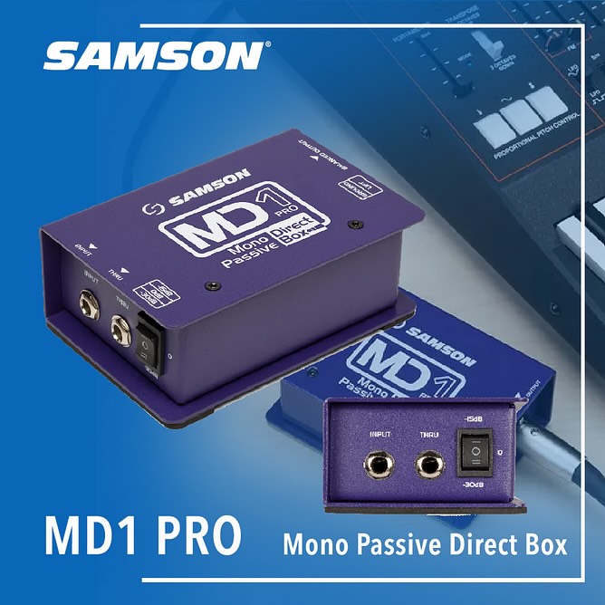 Samson - The Samson MD1 Pro takes a hi-z instrument signal... | Facebook