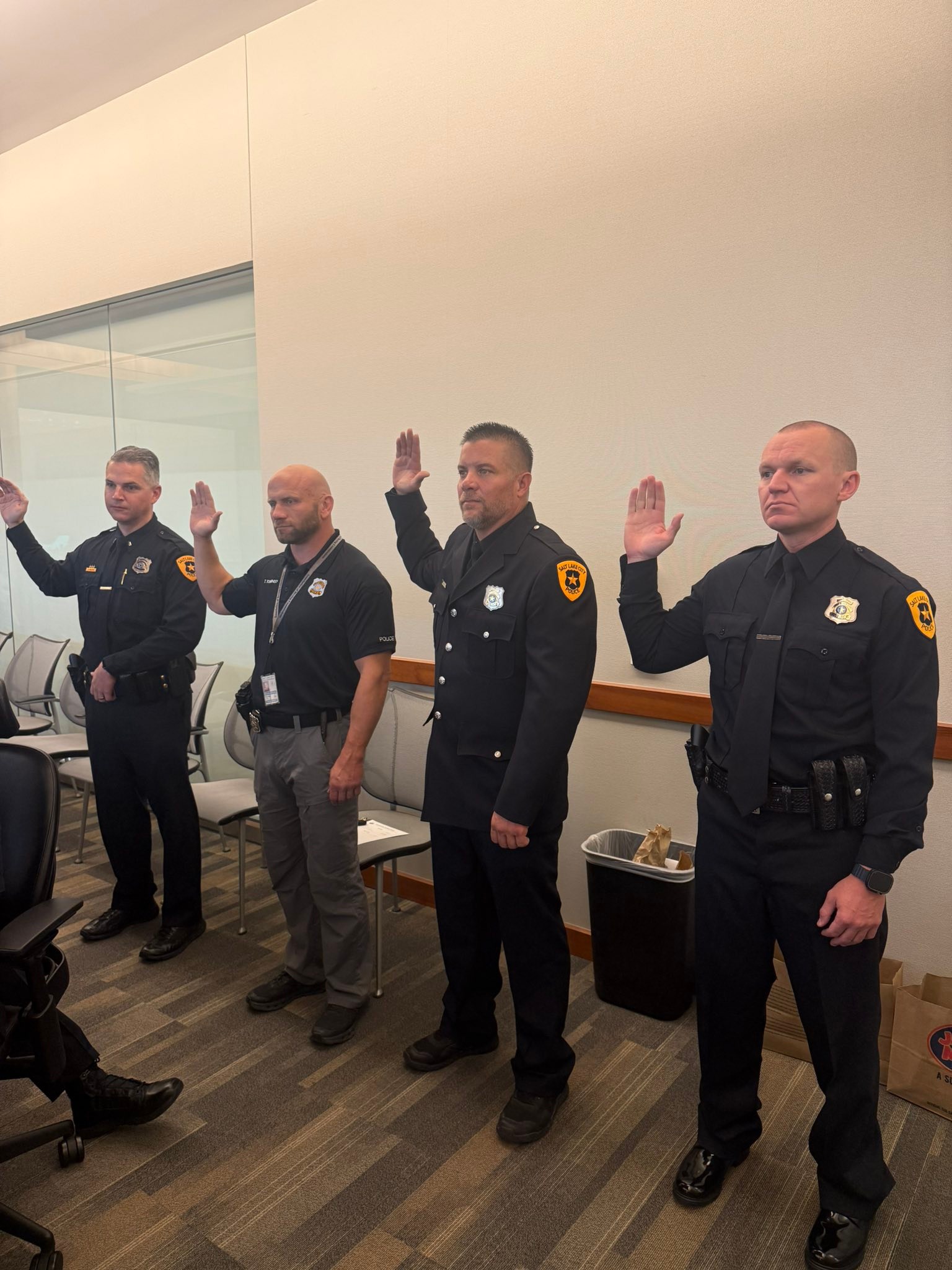 Taking the oath! Congratulations... - Salt Lake City Police | Facebook