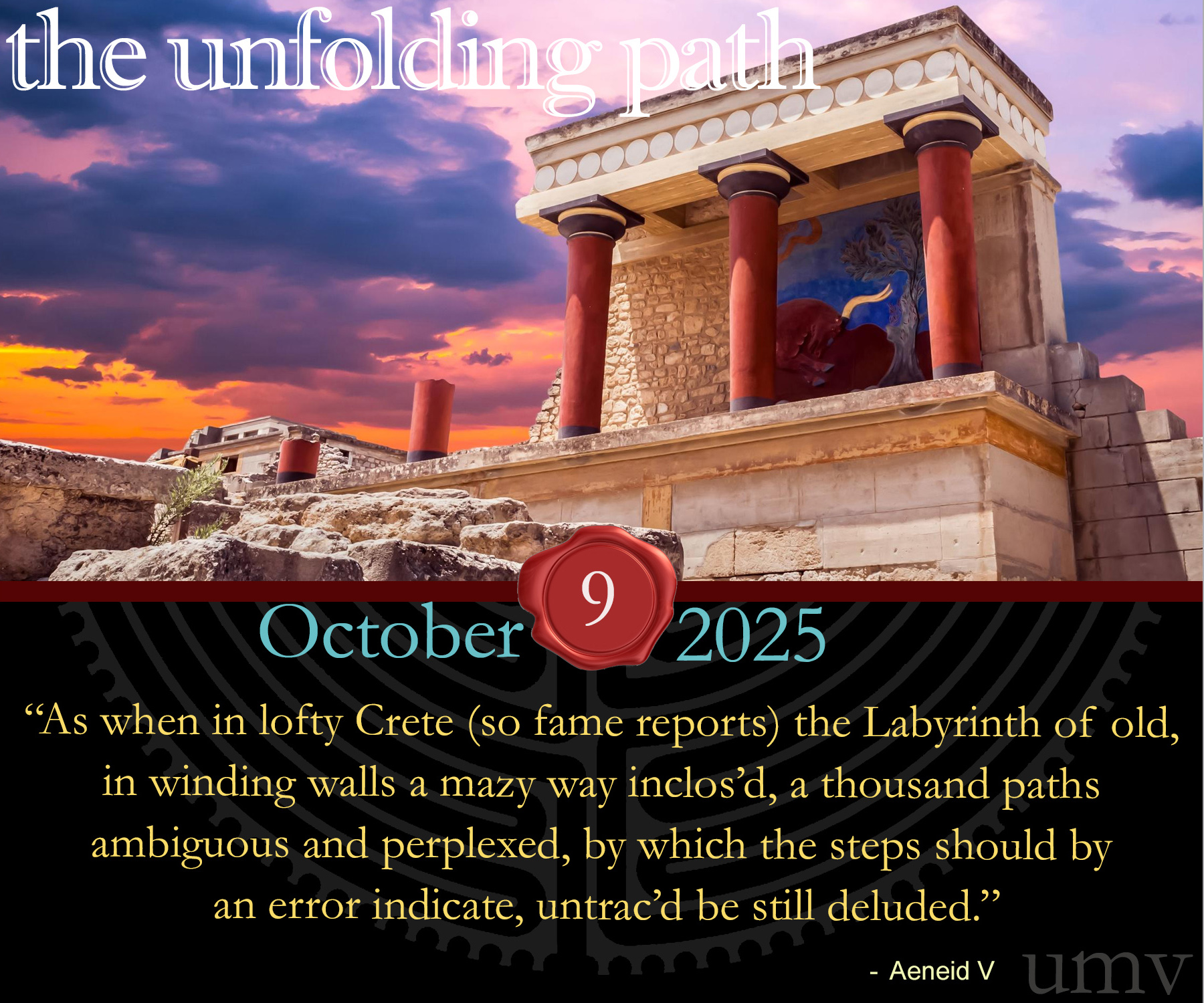 The Unfolding - 🄾🅲🅃🅾🄱🅴🅁 9, 2025 In the Labyrinth of Wednesday I ...