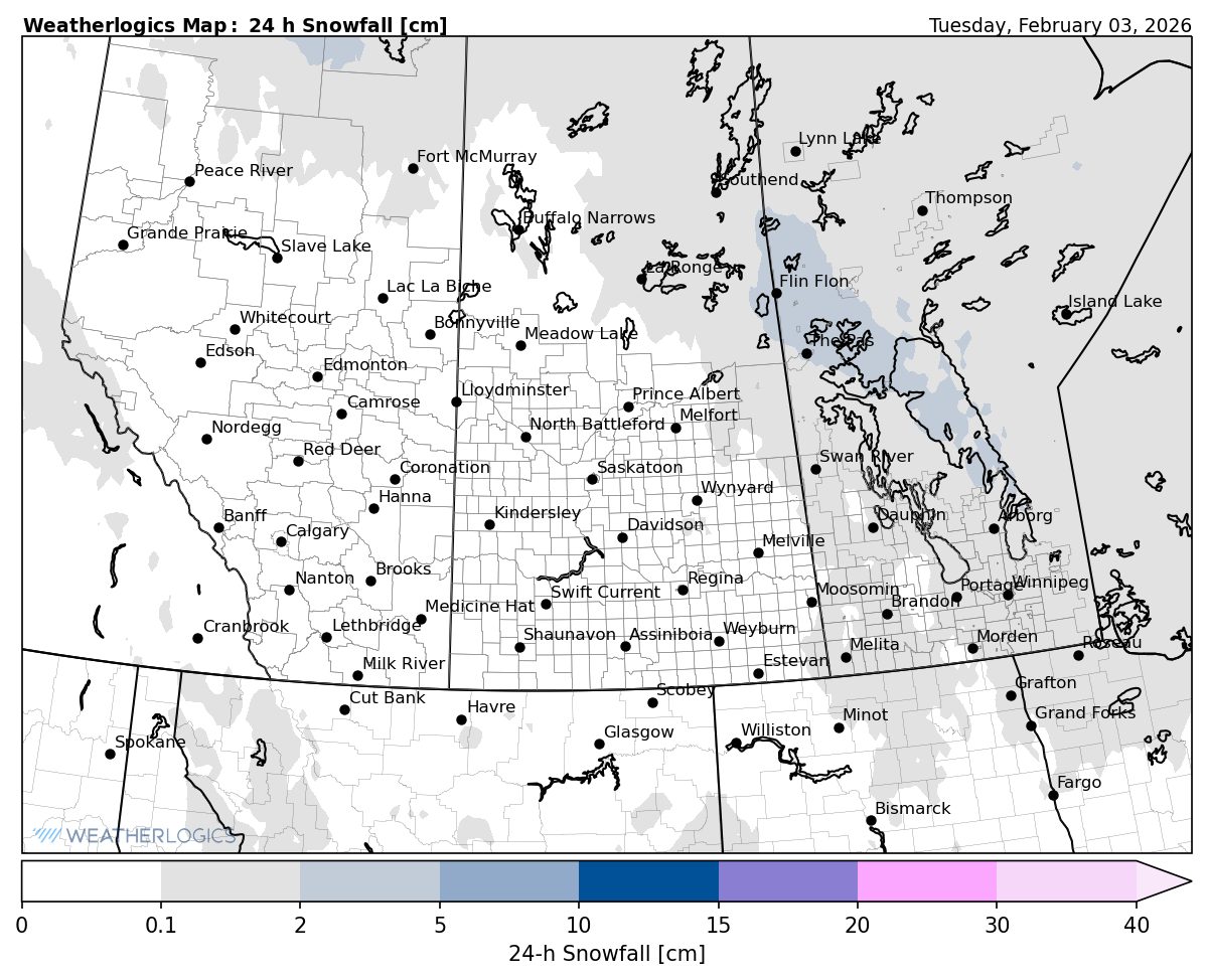Weatherlogics - Here is our snow forecast map for tomorrow... | Facebook