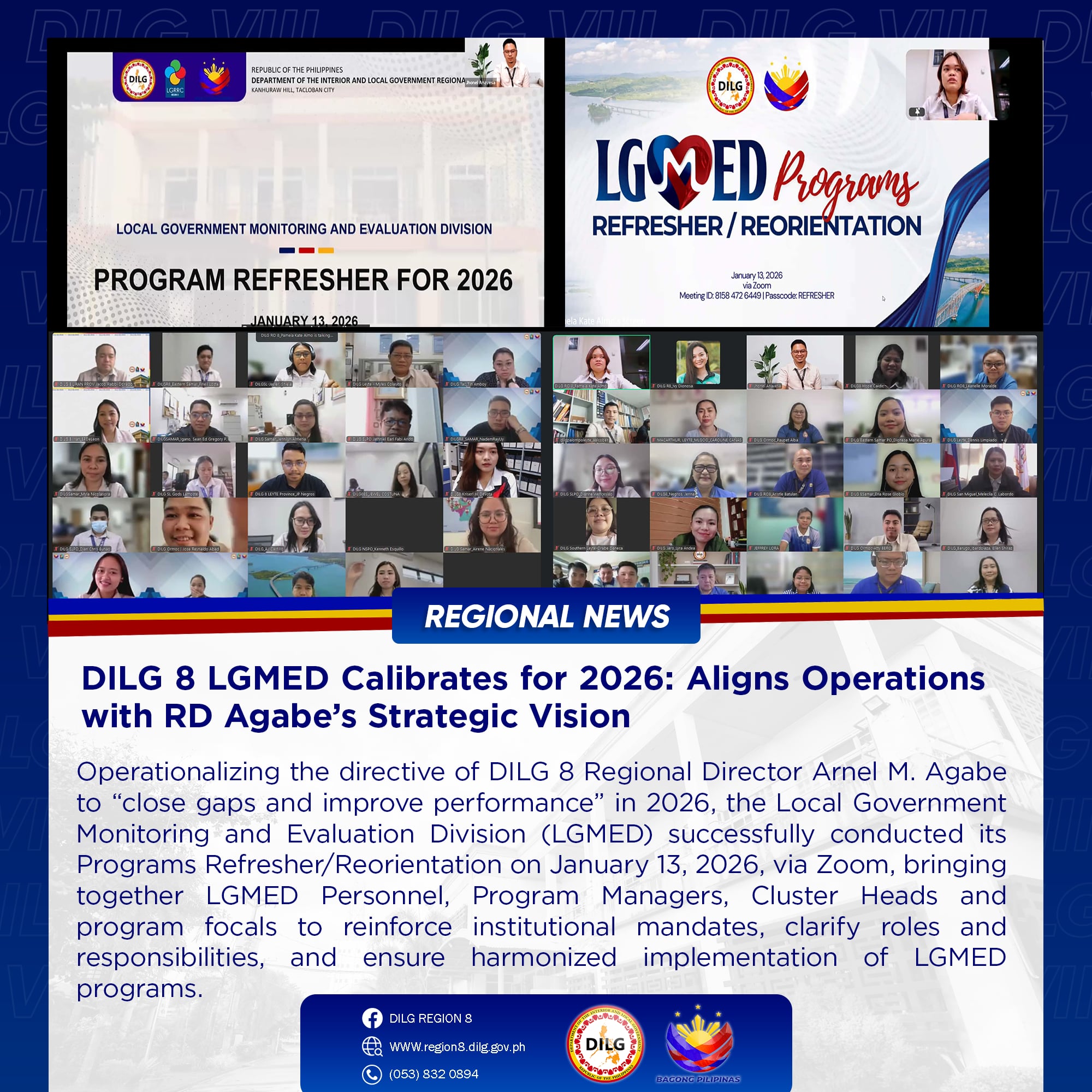 DILG Region 8 - DILG 8 LGMED Calibrates for 2026: Aligns... | Facebook