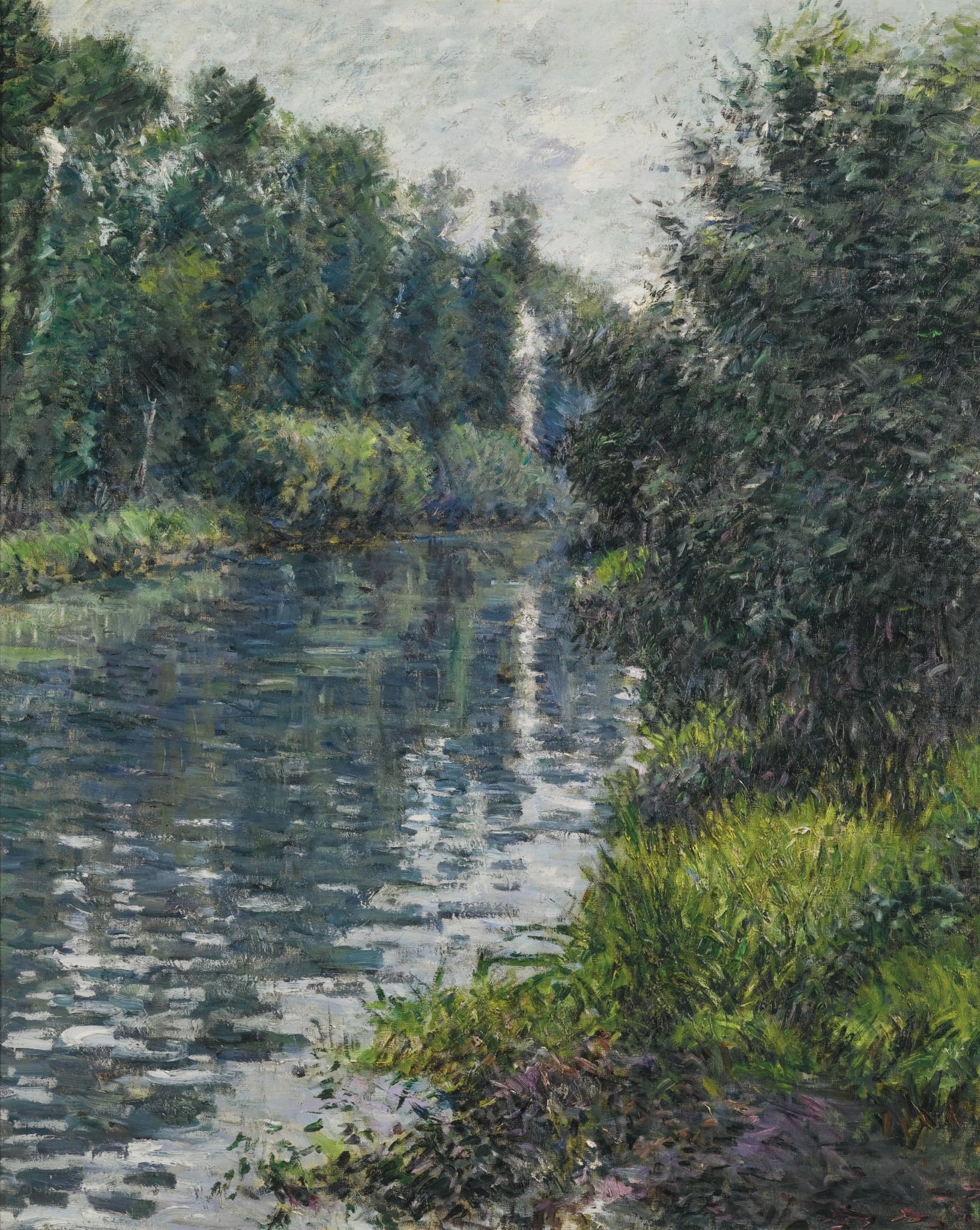 Modern - Gustave Caillebotte - Le petit bras de la Seine, Argenteuil, c ...
