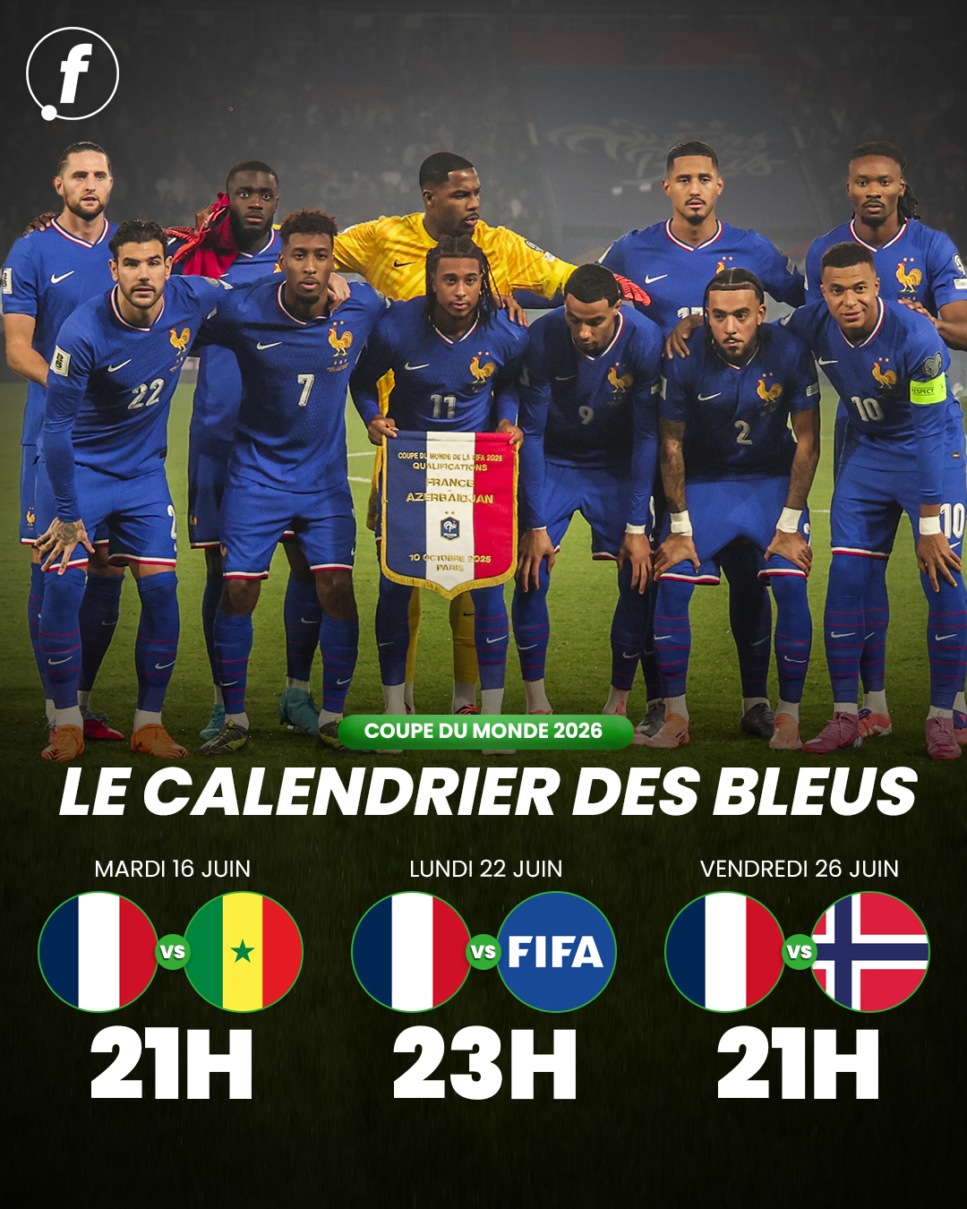 Football.fr - 🇫🇷 LE CALENDRIER DES BLEUS EST LÀ ! 🔥... | Facebook