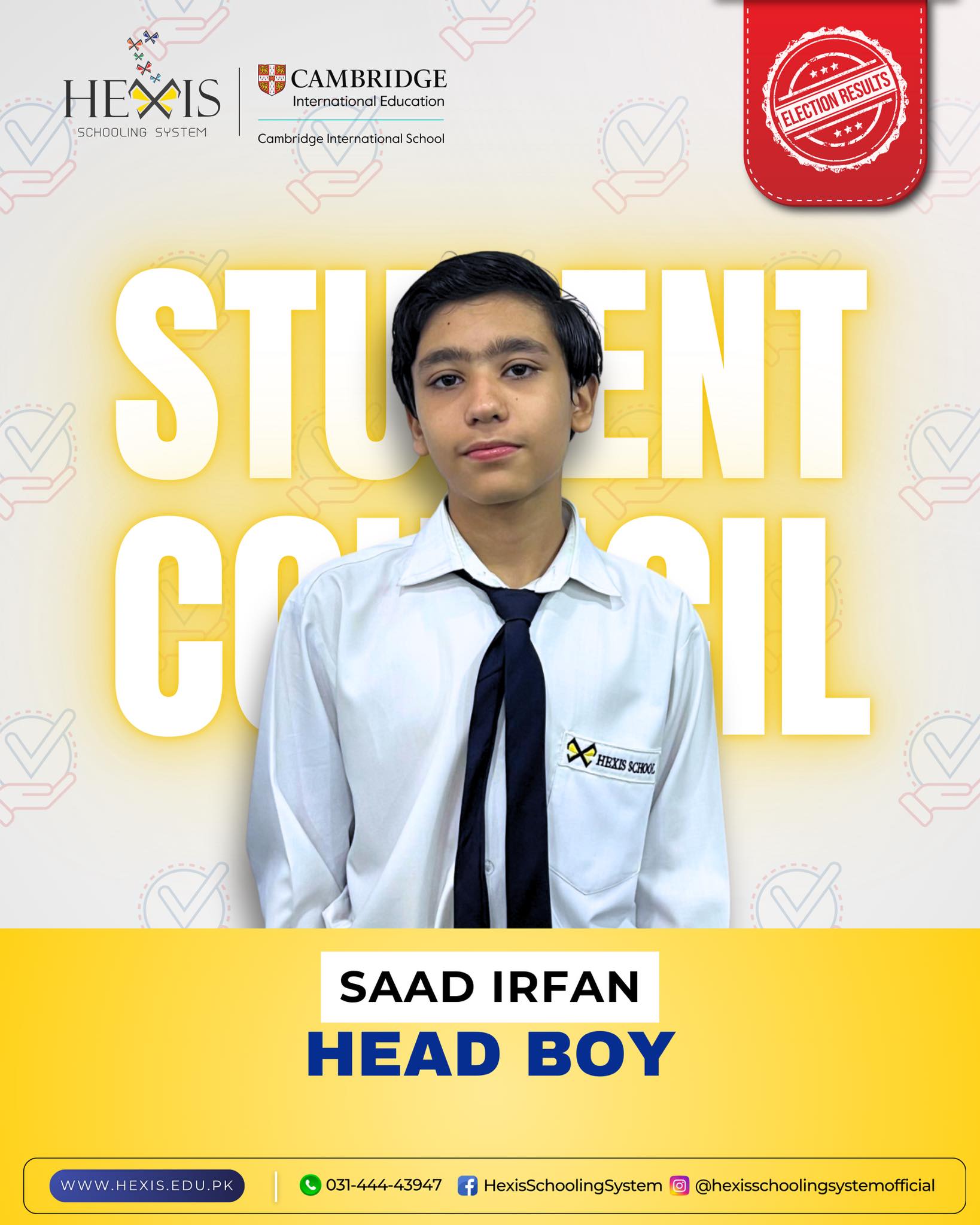 🎉 Student Council Elections 2025... - Hexis Schooling System | Facebook