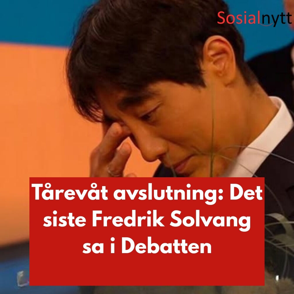 Kjærlighet - Fredrik Solvang takket for seg etter nesten 500 Debatten ...