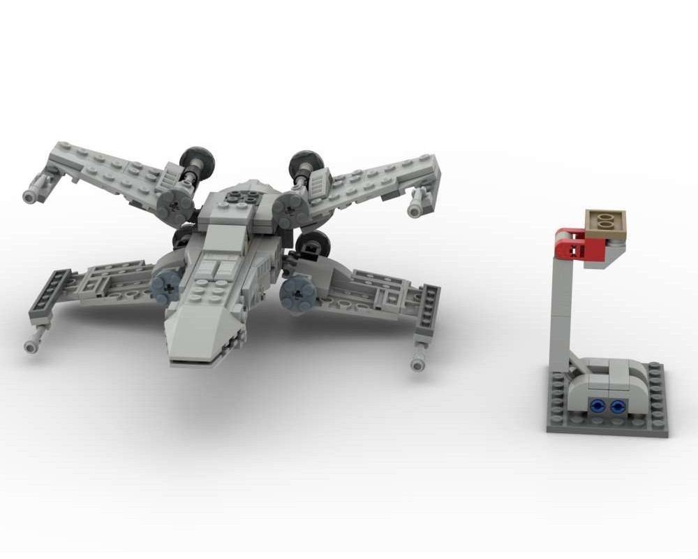 Hi! I've just finished an X-wing MOC built using only the parts