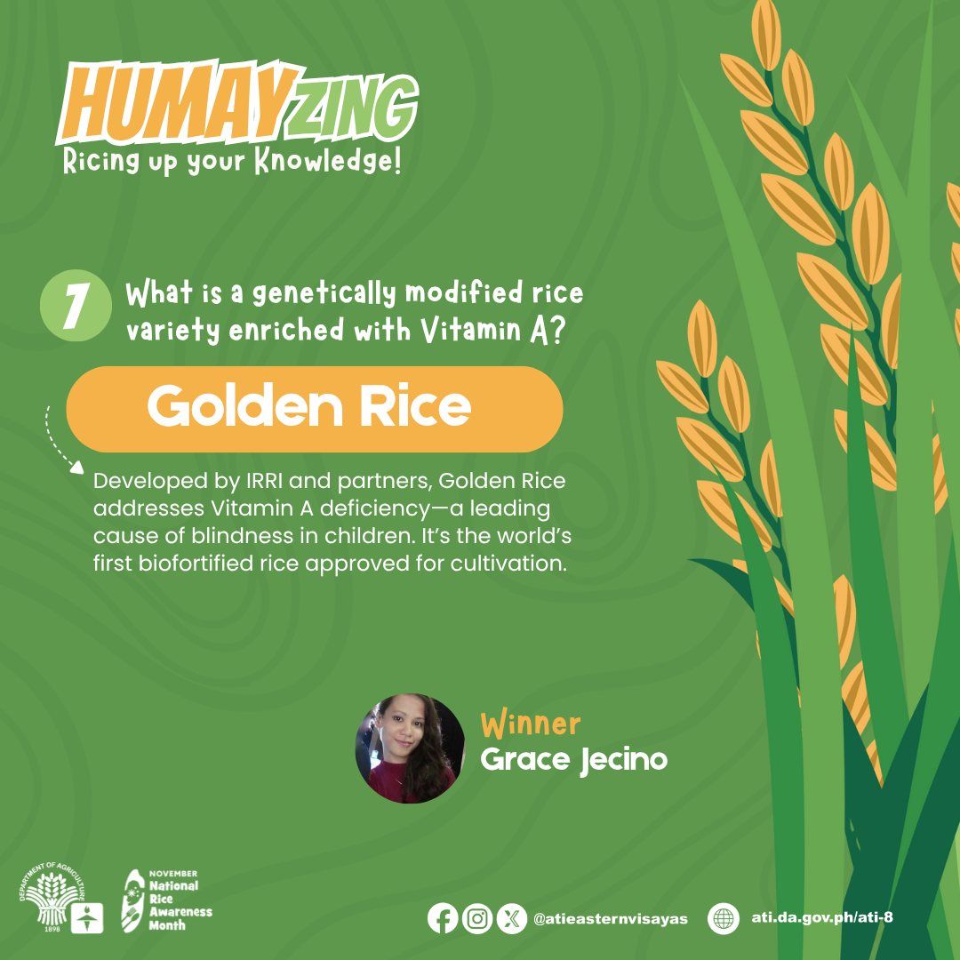 Congratulations to Grace Jecino... - ATI in Eastern Visayas | Facebook