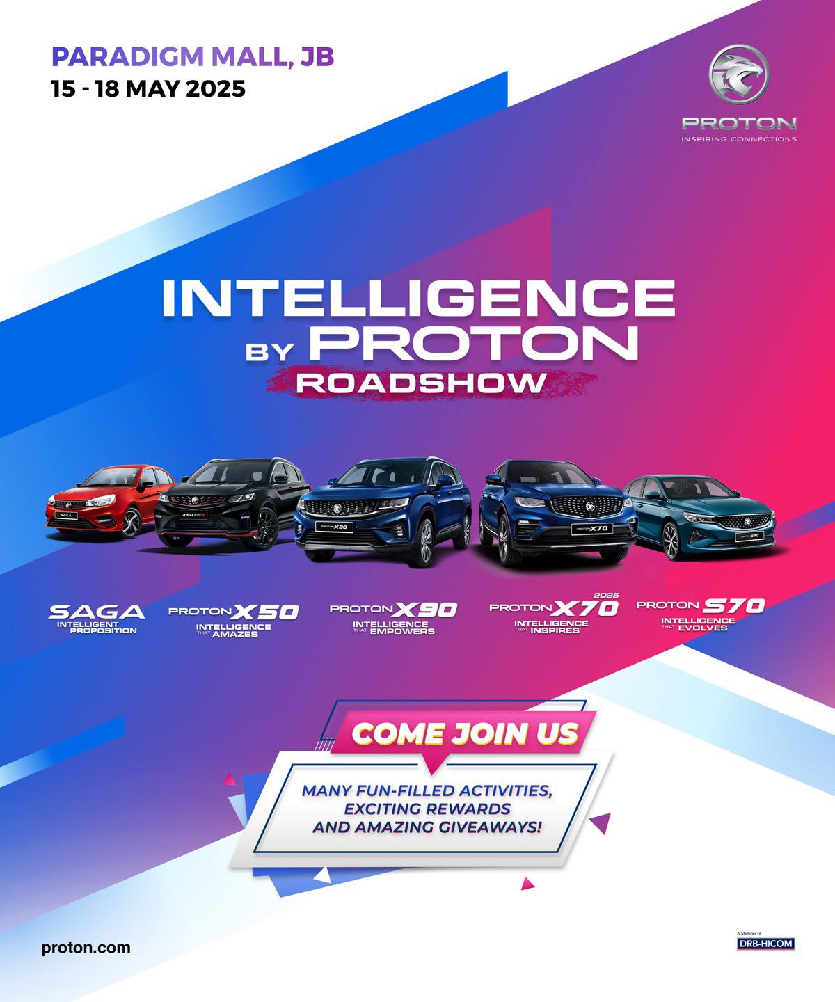 Proton - The Intelligence by PROTON Roadshow is coming to Paradigm Mall ...