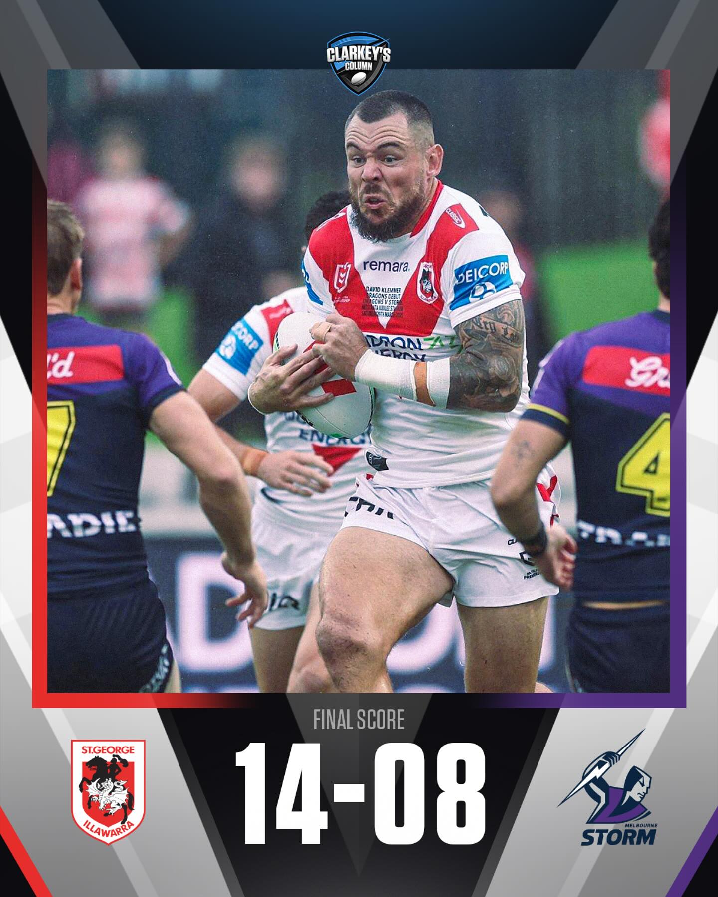 The Dragons get their... - Clarkey's Rugby League Column | Facebook