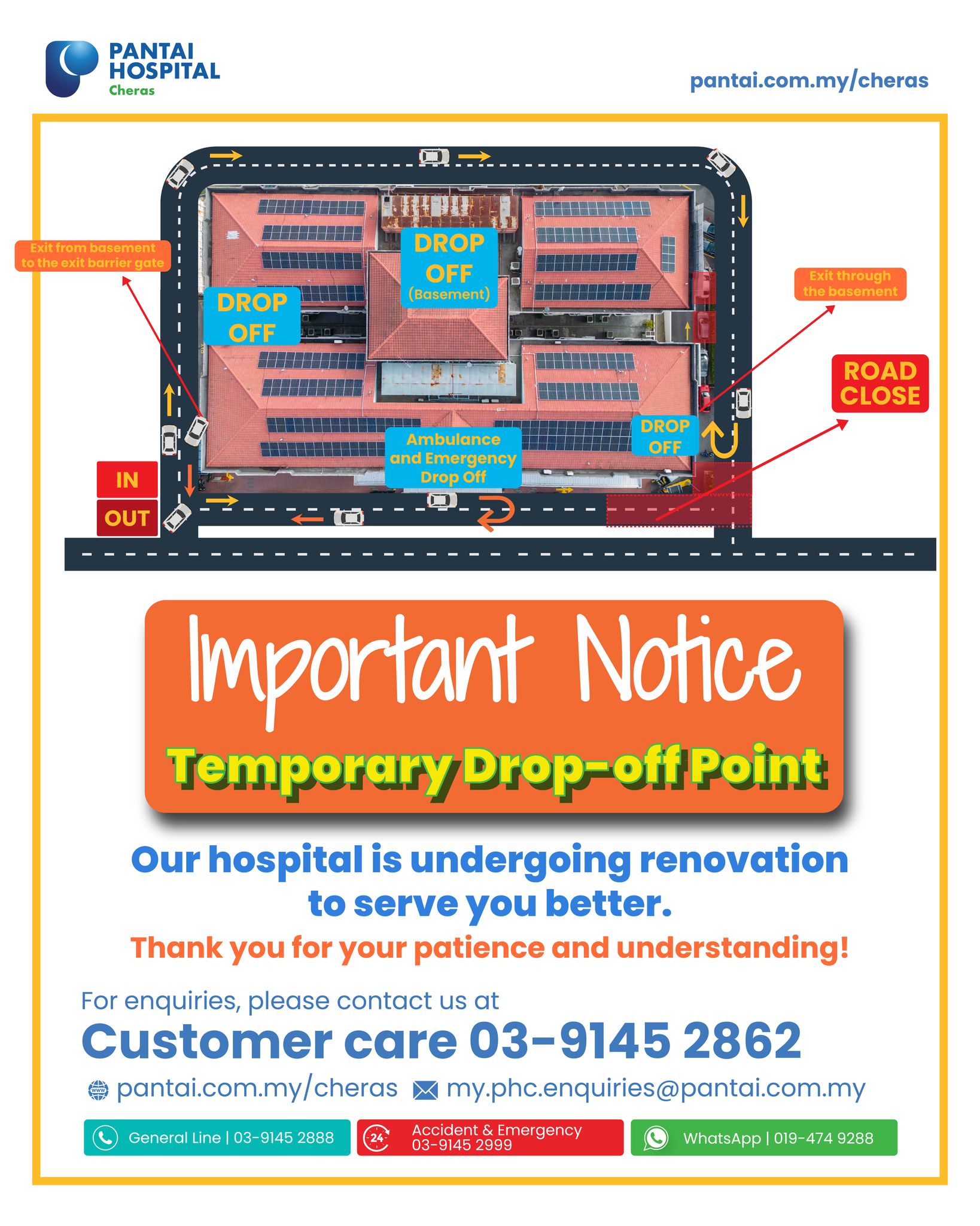 Pantai - 🚧 Important Notice: Temporary Drop-Off Point Update 🚧 To ...