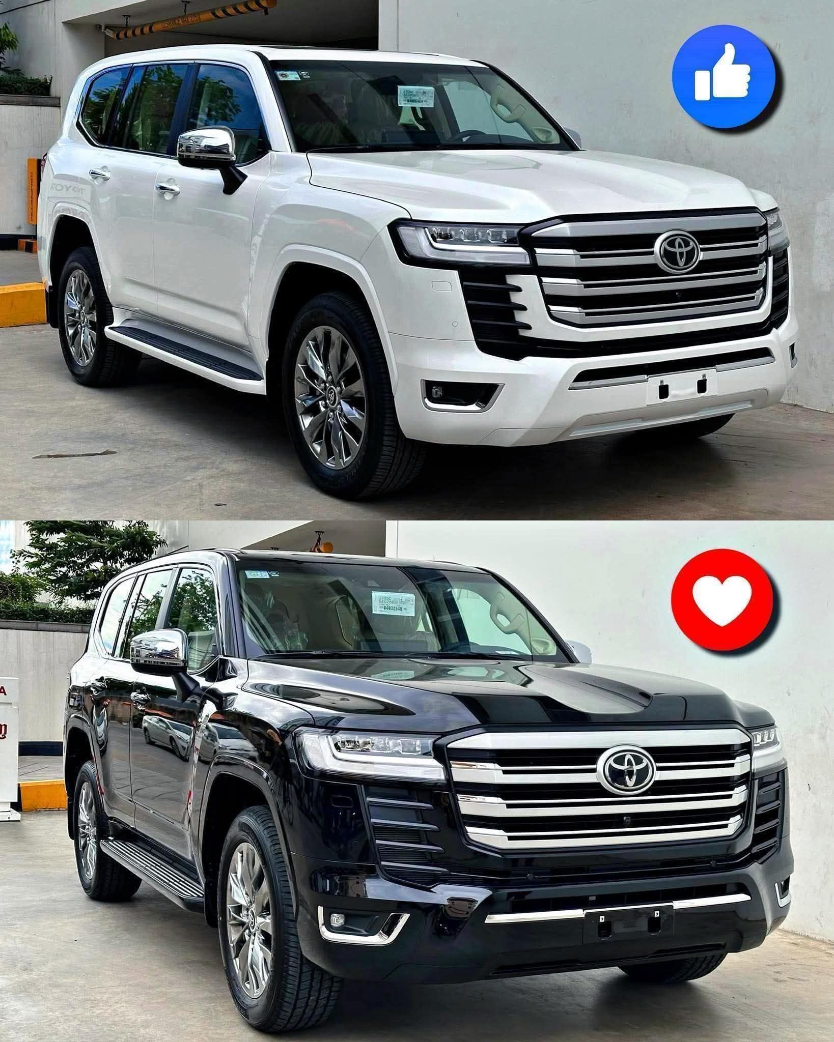 Toyota Land Cruiser ZX 🦅 white 🤍or black🖤 ?