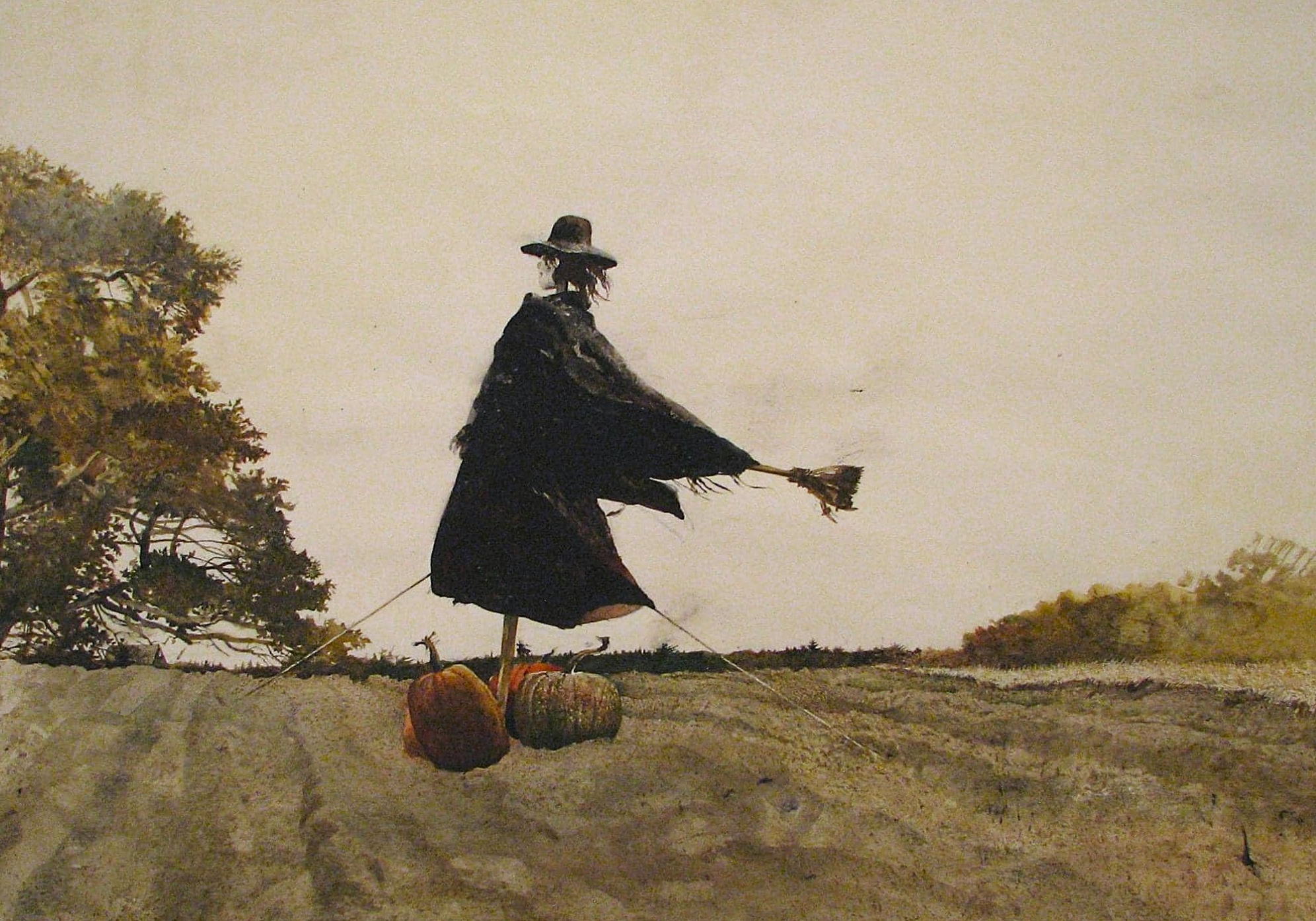 Andrew Wyeth Witch Country, Cushing, 1973 watercolor on paper
