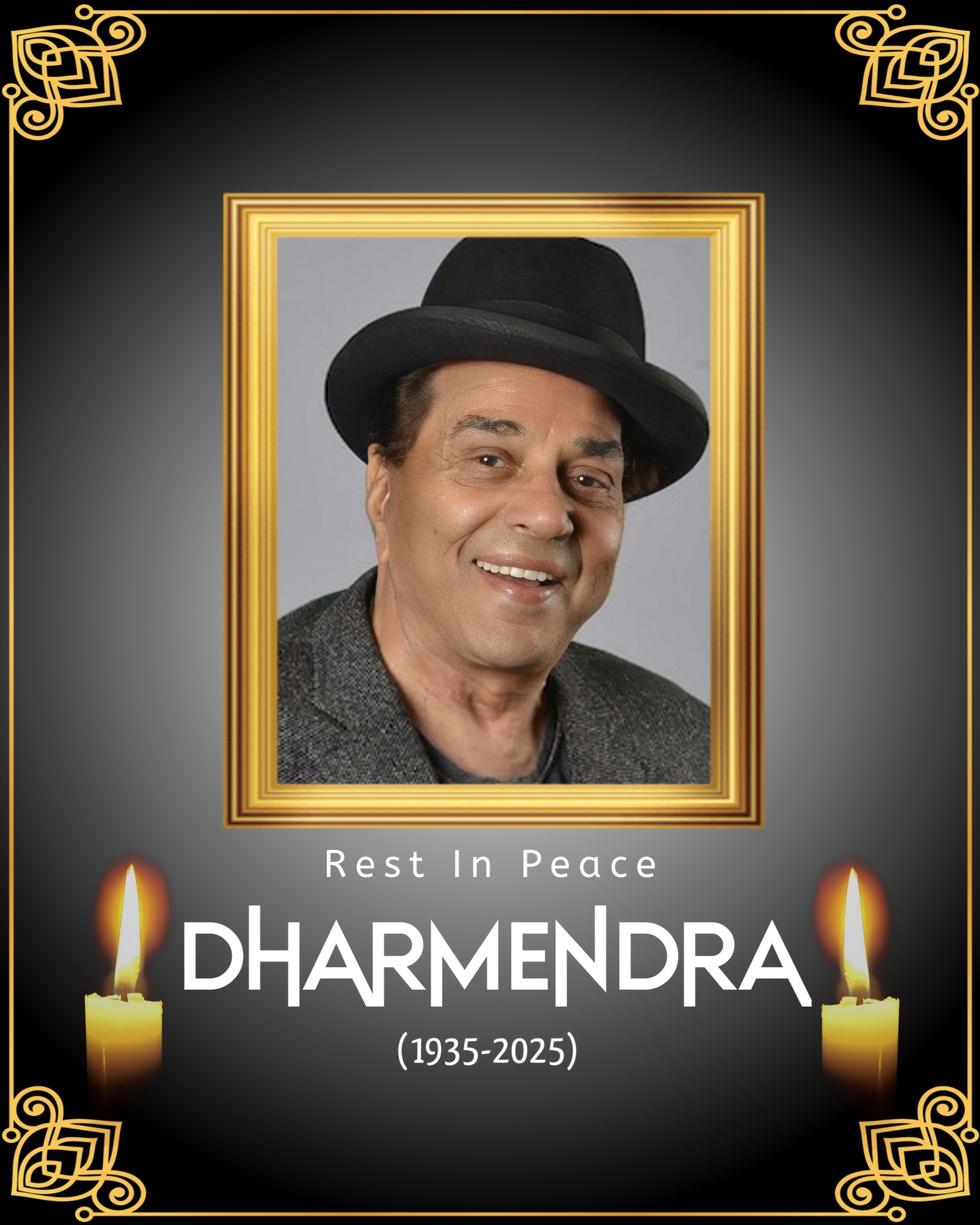 RohitMix - 🚨 SAD NEWS! The Legendary actor Dharmendra has passed away ...