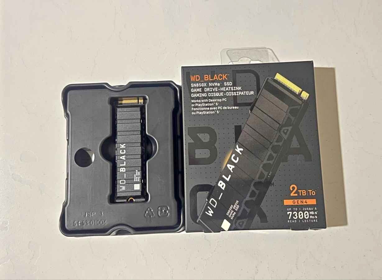 WD Black SSD SN850X NVMe 2TB Gen 4 7300 MB/s - Measuring Tools ...