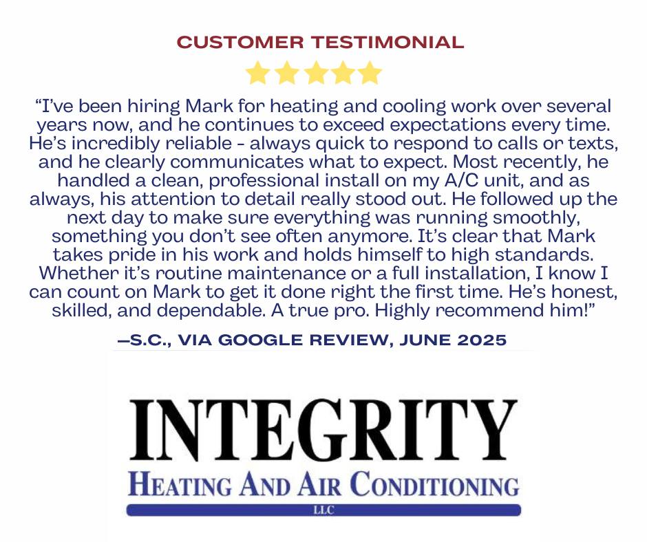 Integrity Heating and Air Conditioning | Eaton Rapids MI