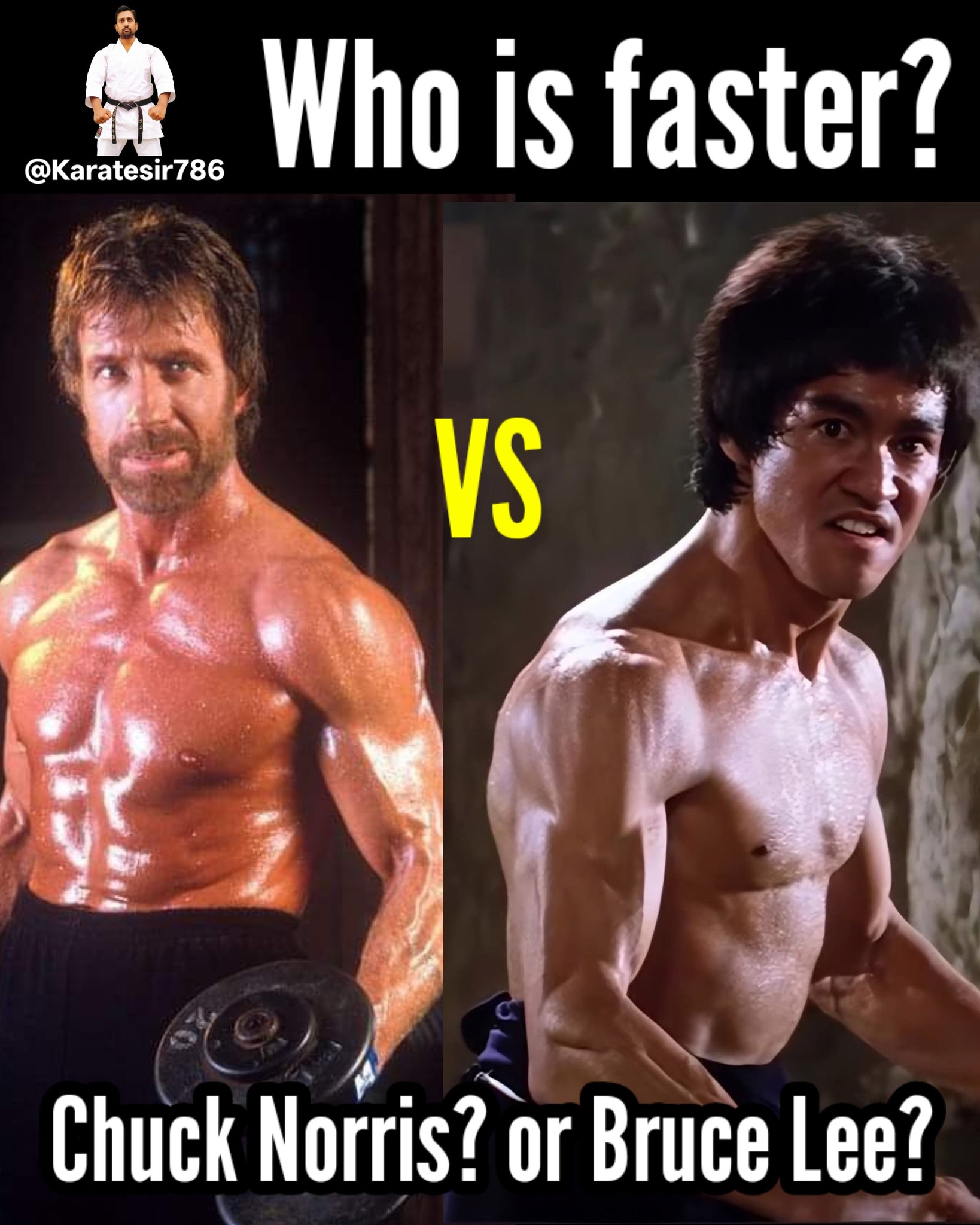KARATE - In a hypothetical speed comparison, Bruce Lee is widely ...