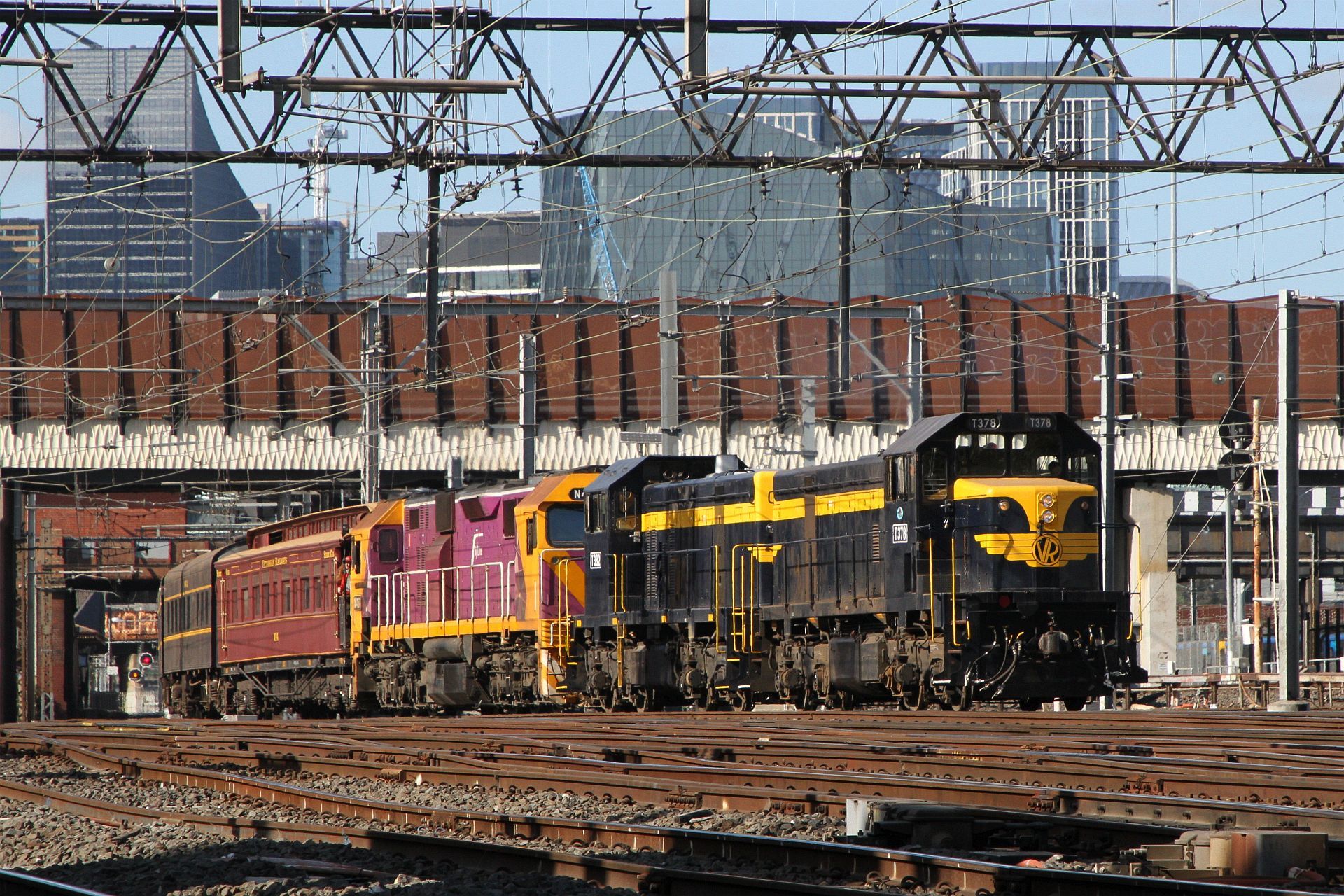 Wongm's - Sunday 24 August 2025 - T378, T382 and N460 lead a down ...